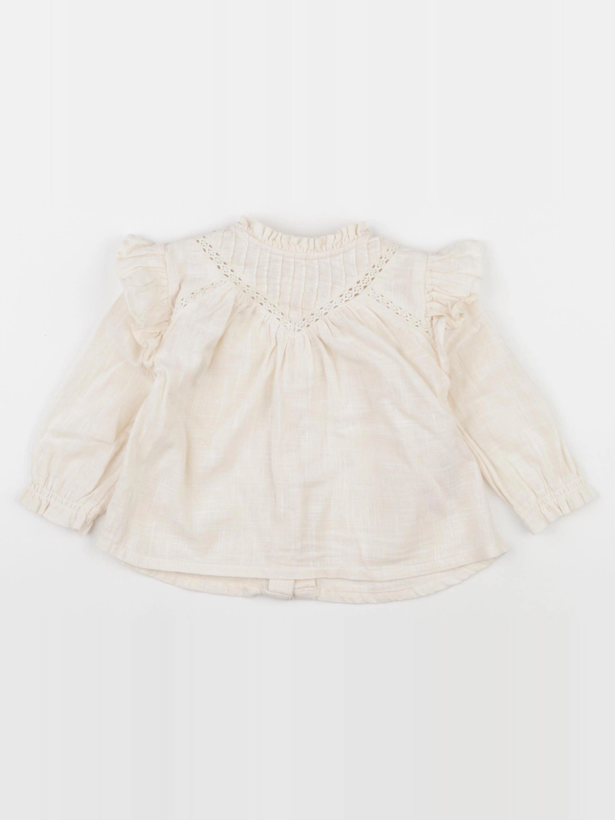Vertbaudet - blouse beige - 9 mois