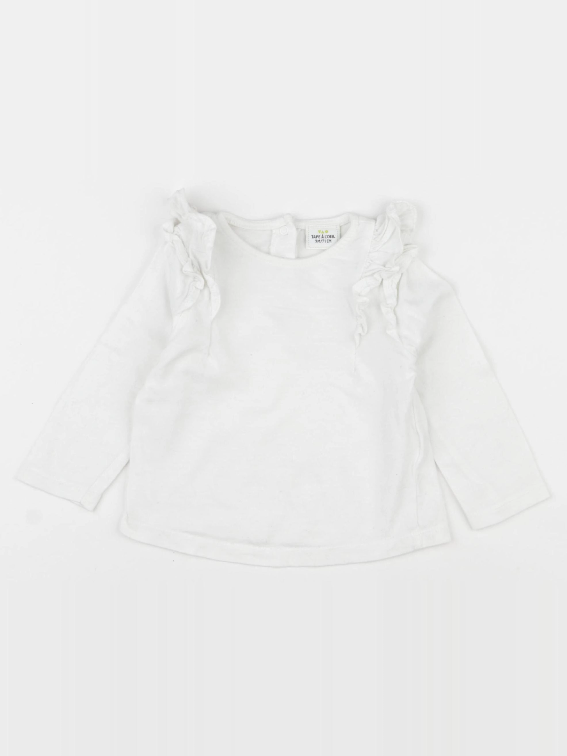 Tape à l'oeil - tee-shirt blanc - 9 mois