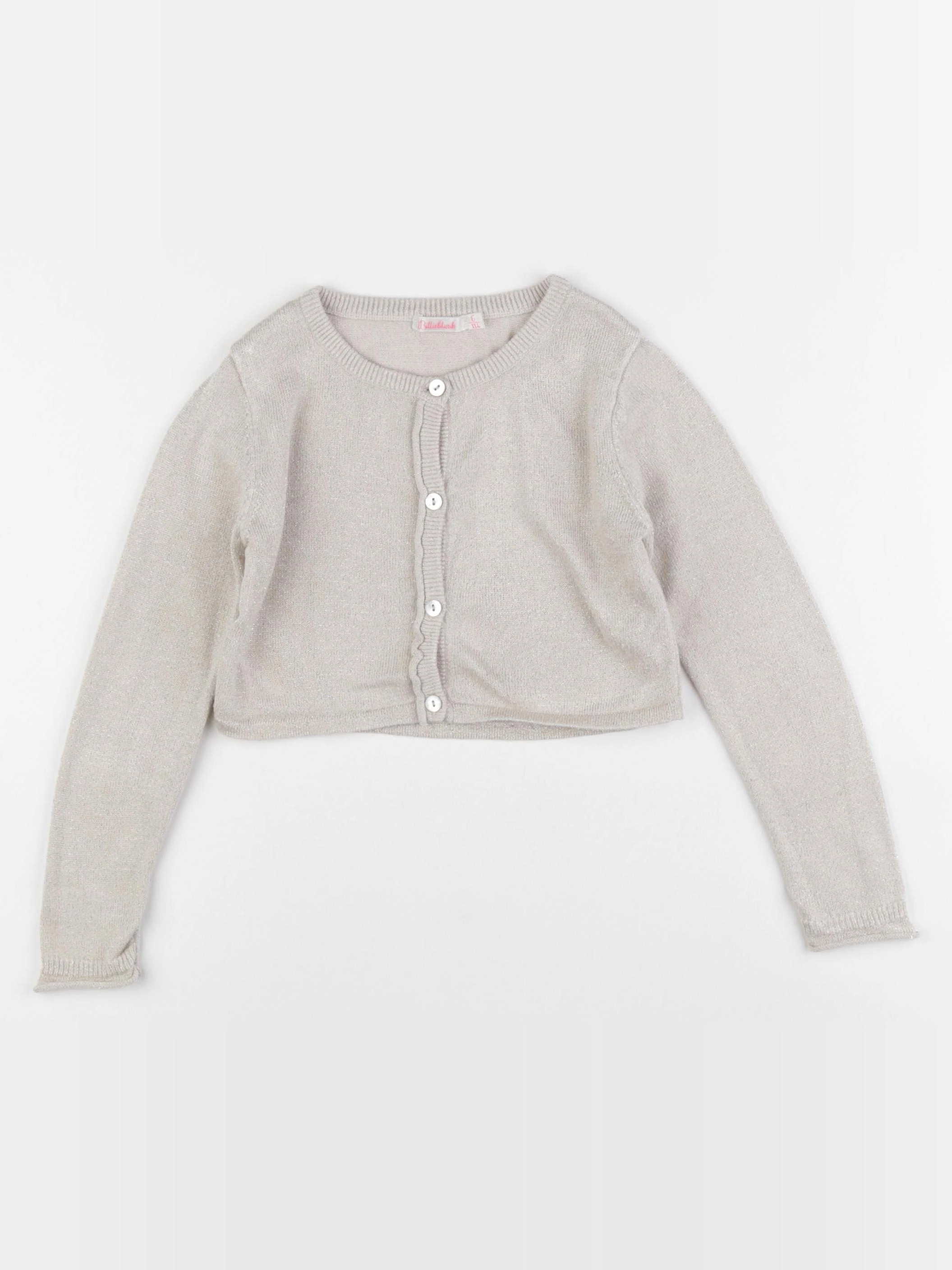 Billie Blush - gilet or, beige - 6 ans