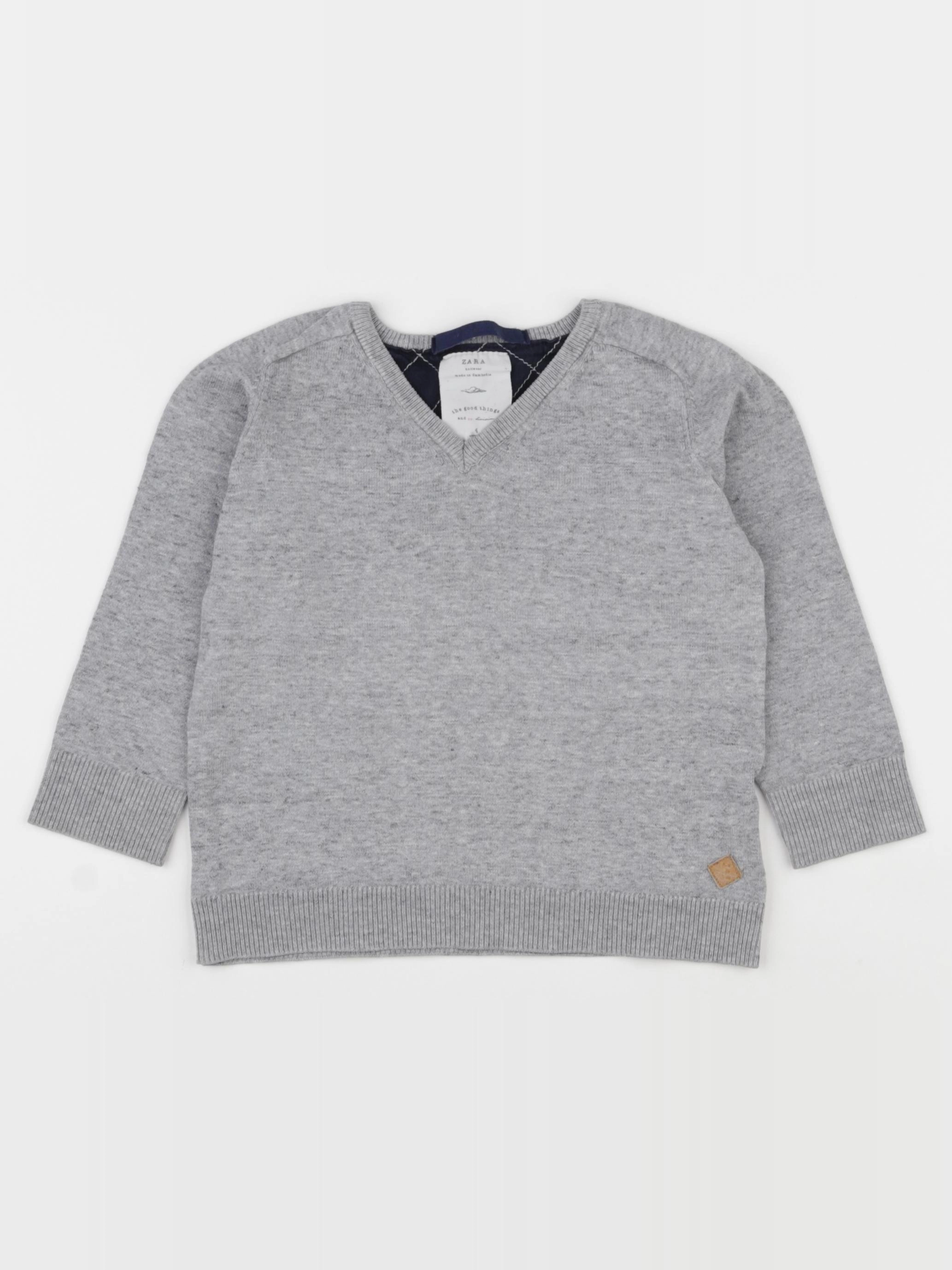 Zara - pull gris - 4 ans