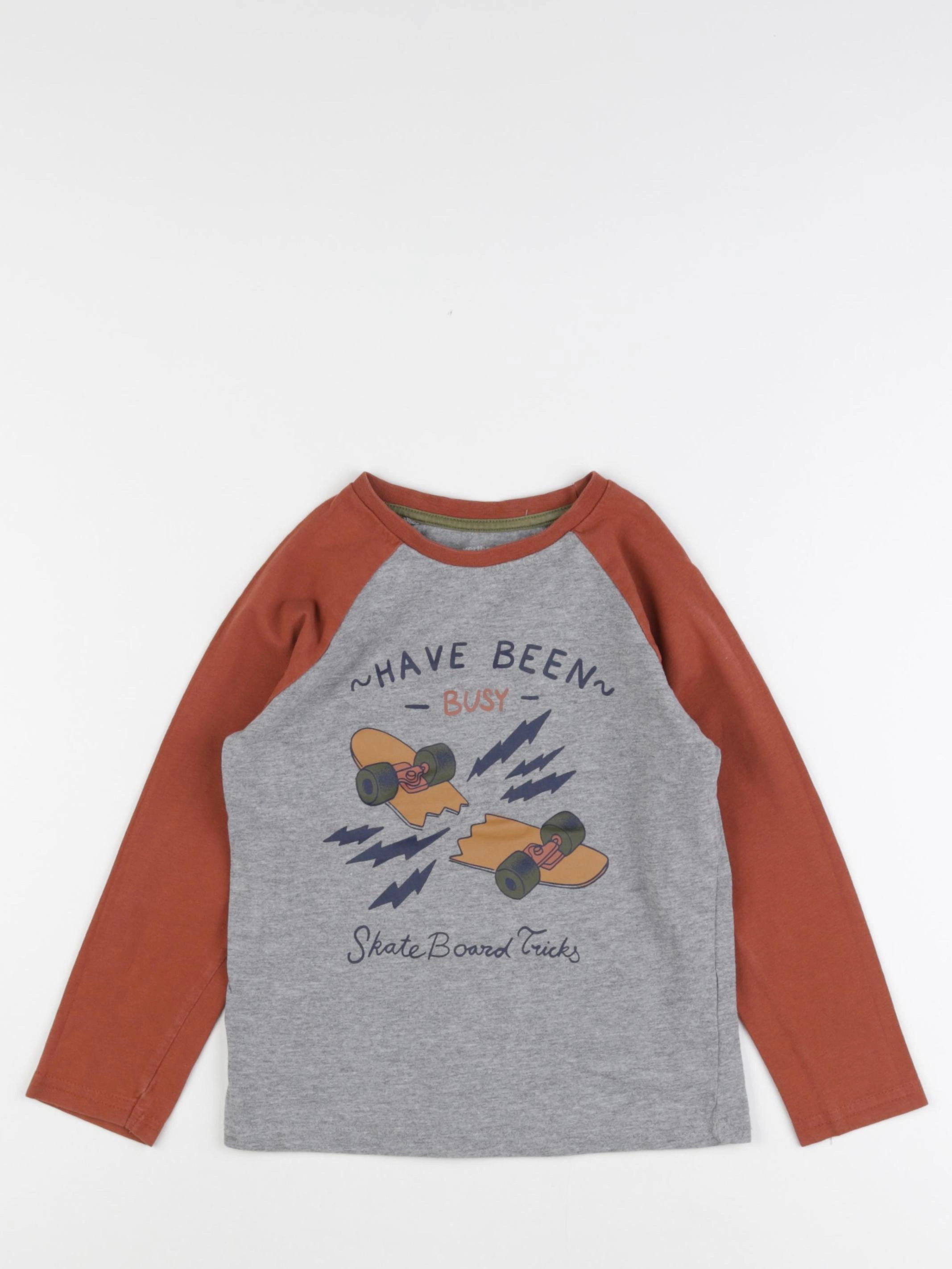 Vertbaudet - tee-shirt gris - 6 ans