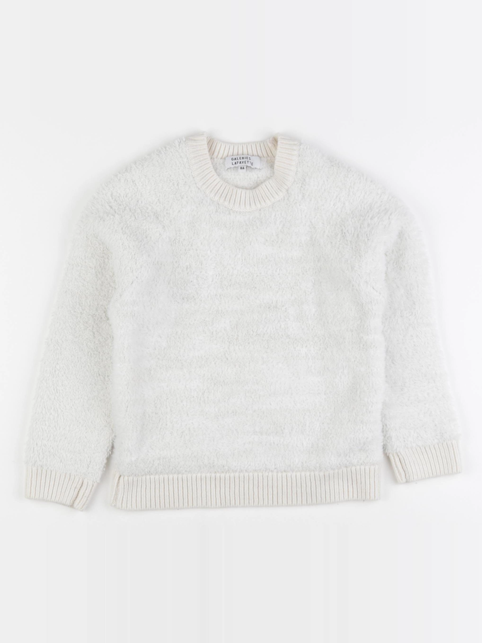 Galeries Lafayette - pull beige - 8 ans