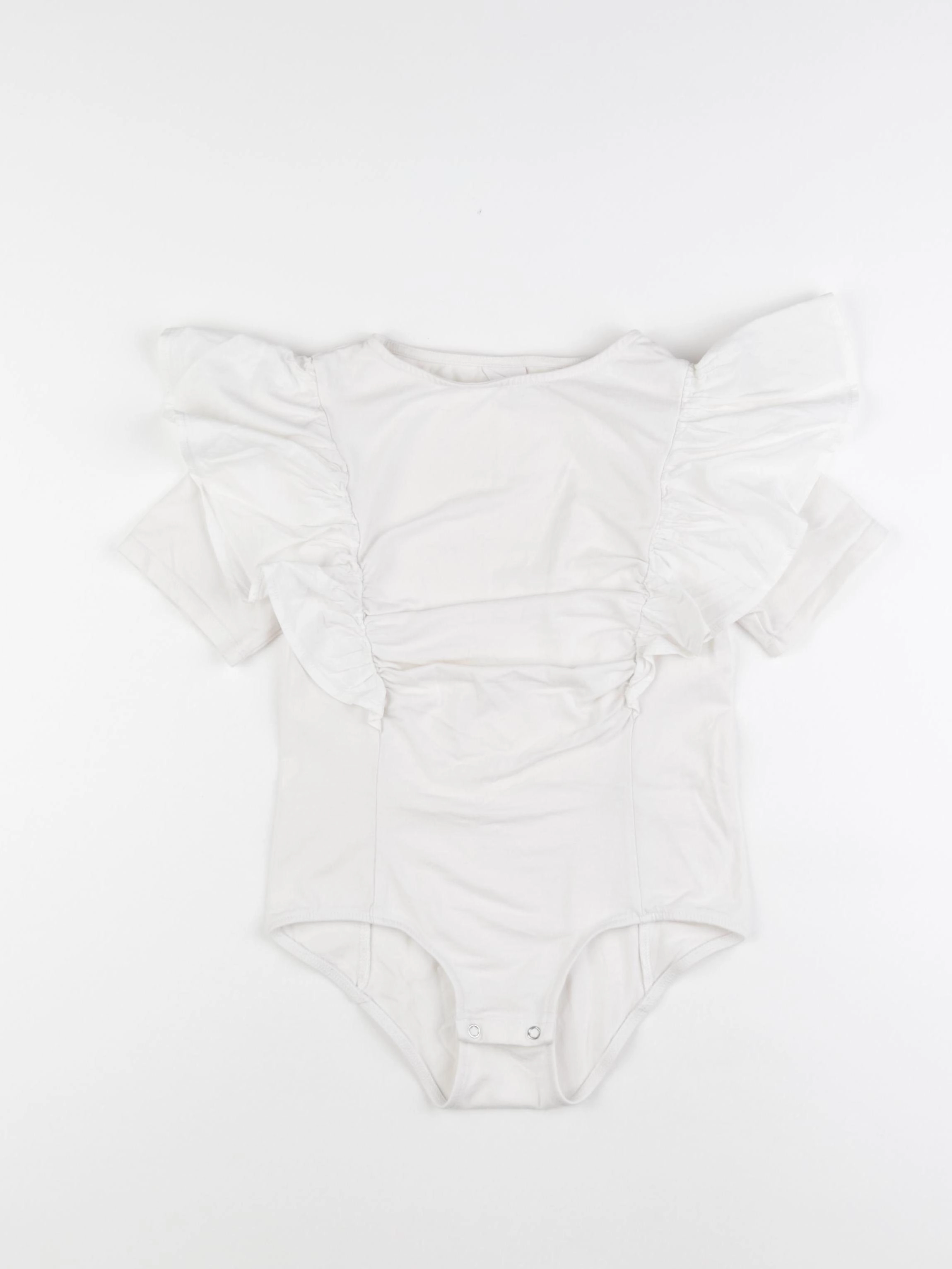 Zara - body tee-shirt blanc - 11/12 ans