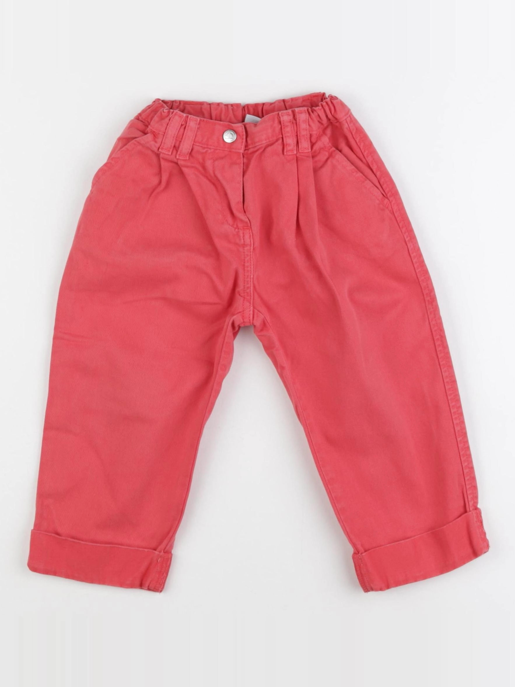 Petit Bateau - jean rouge - 24 mois