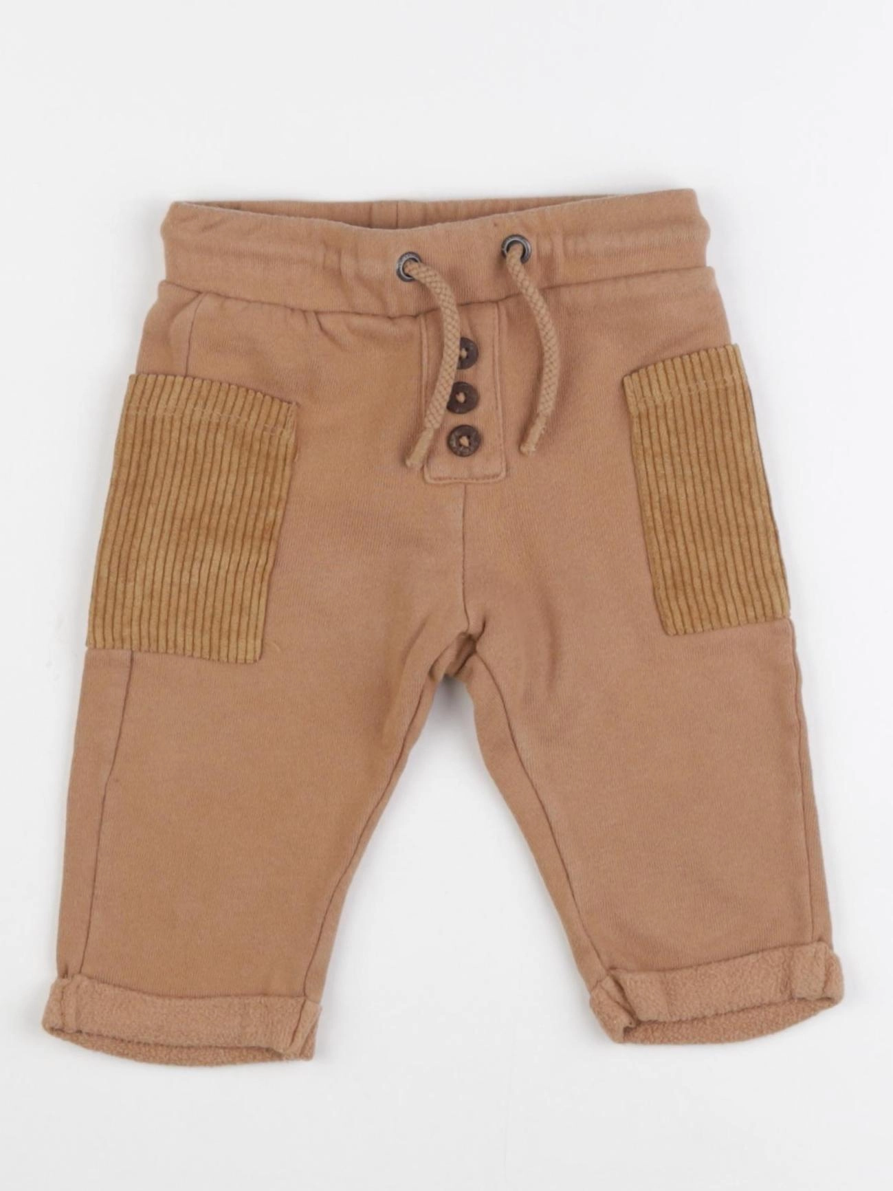 Vertbaudet - pantalon marron - 9 mois