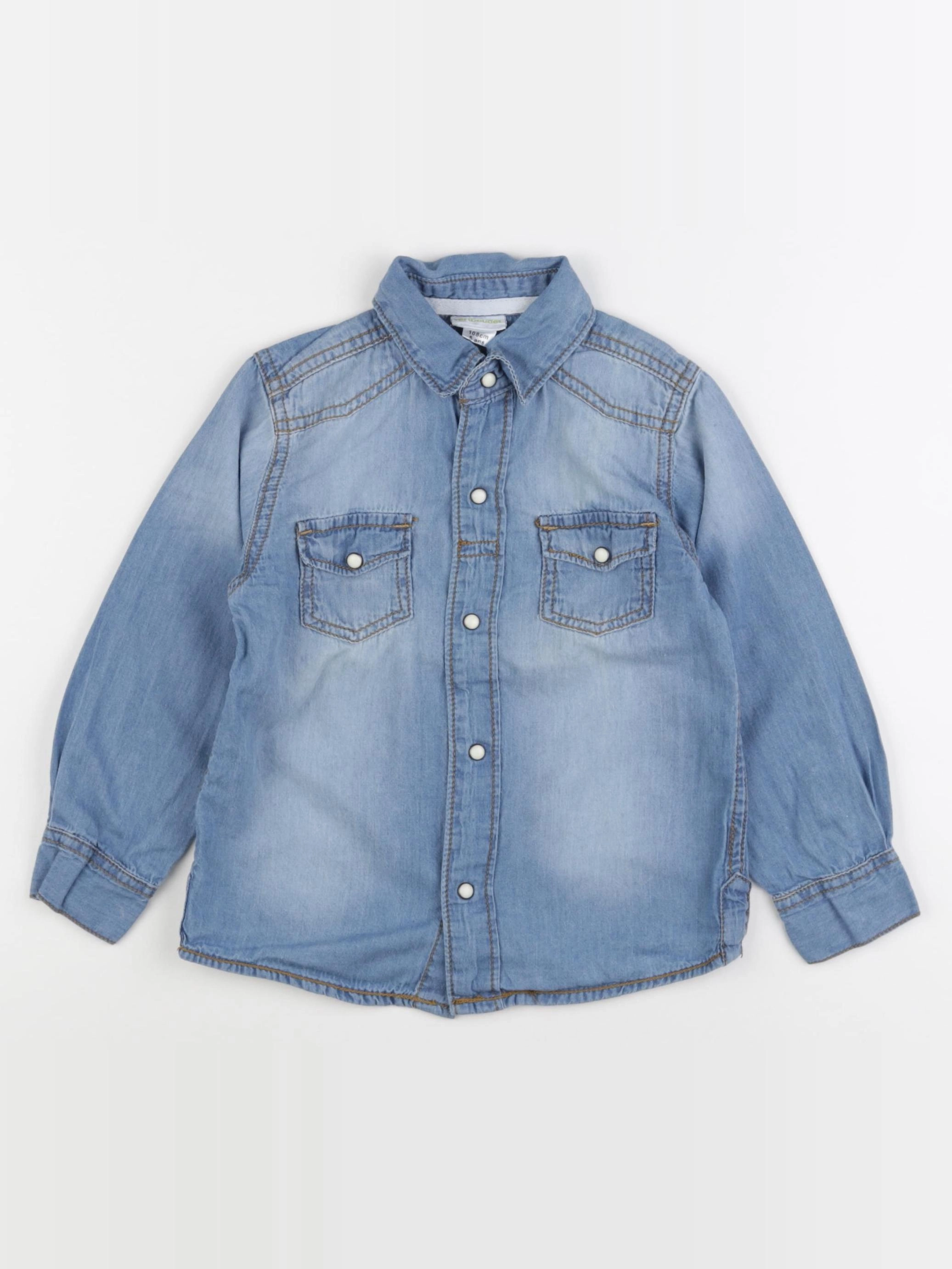 Vertbaudet - chemise bleu - 5 ans