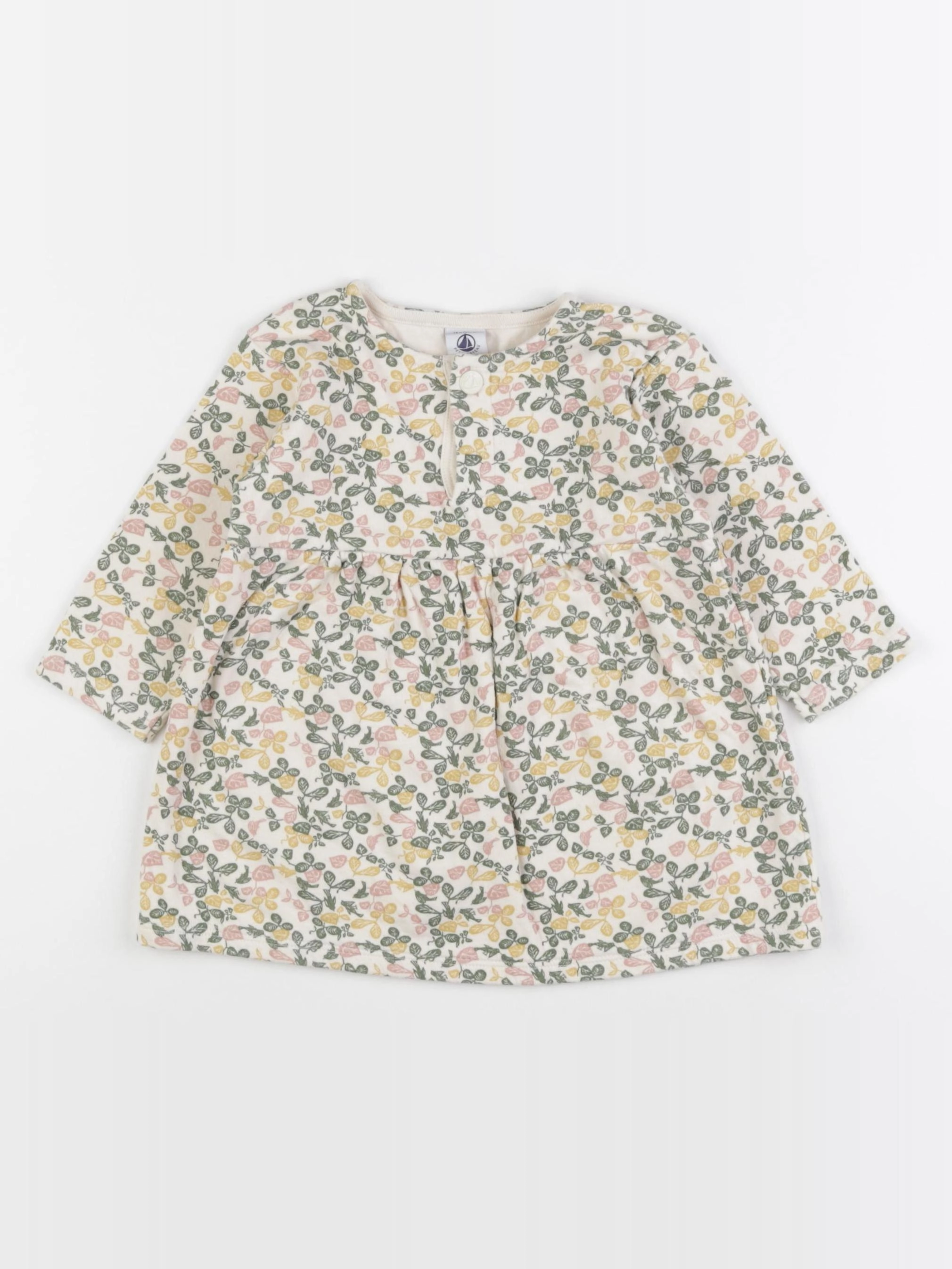 Petit Bateau - robe multicolore - 18 mois