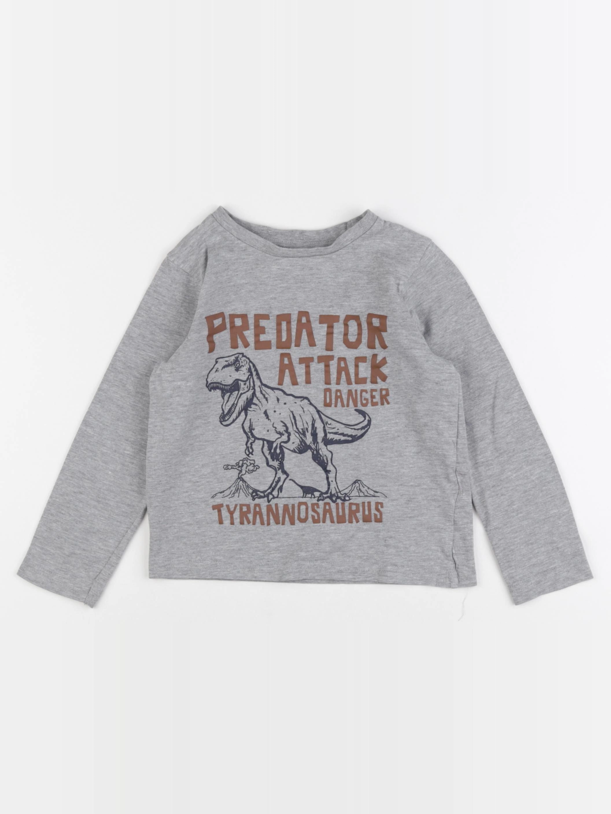 Vertbaudet - tee-shirt gris - 5 ans