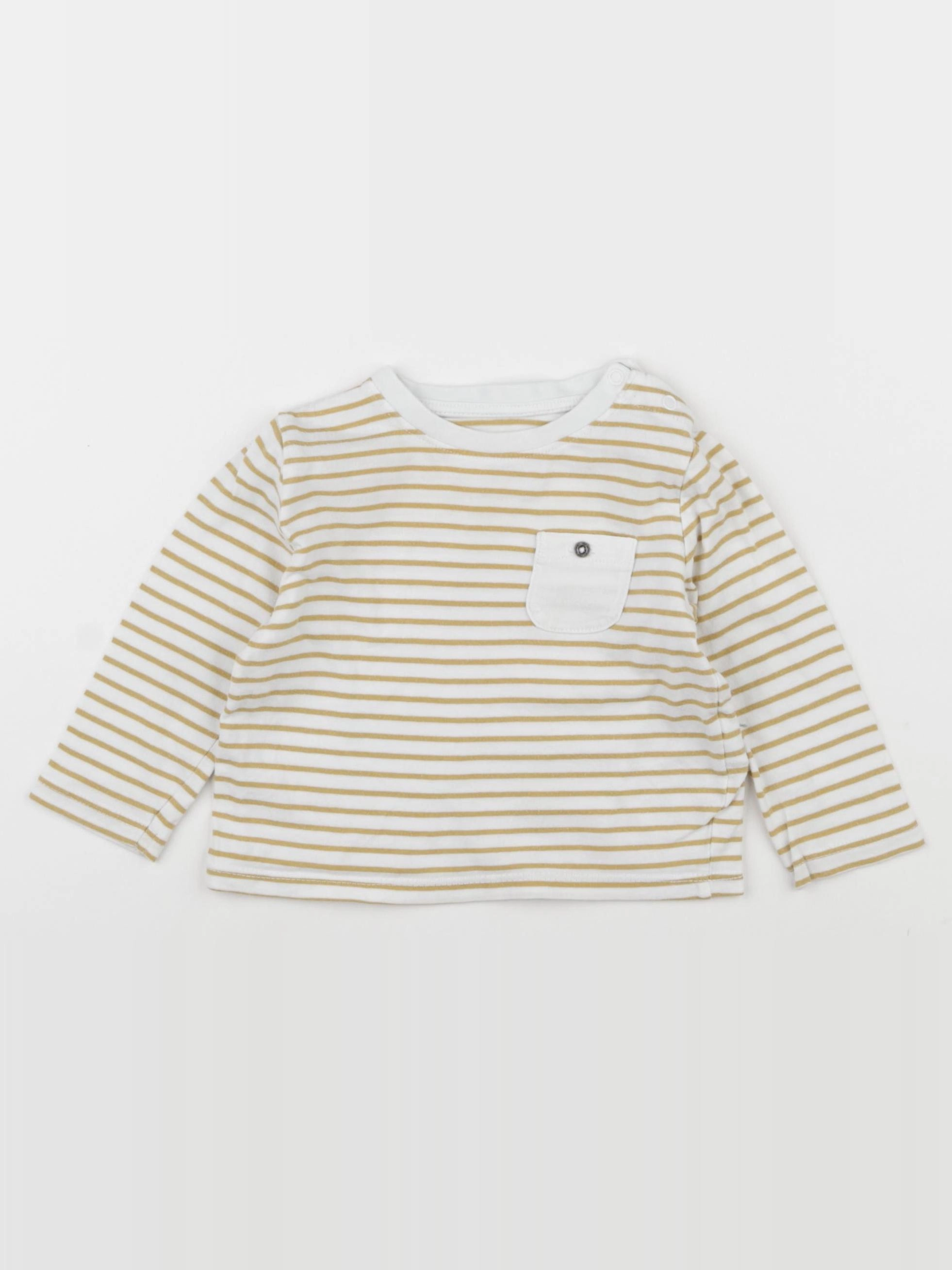 Vertbaudet - tee-shirt blanc - 9 mois