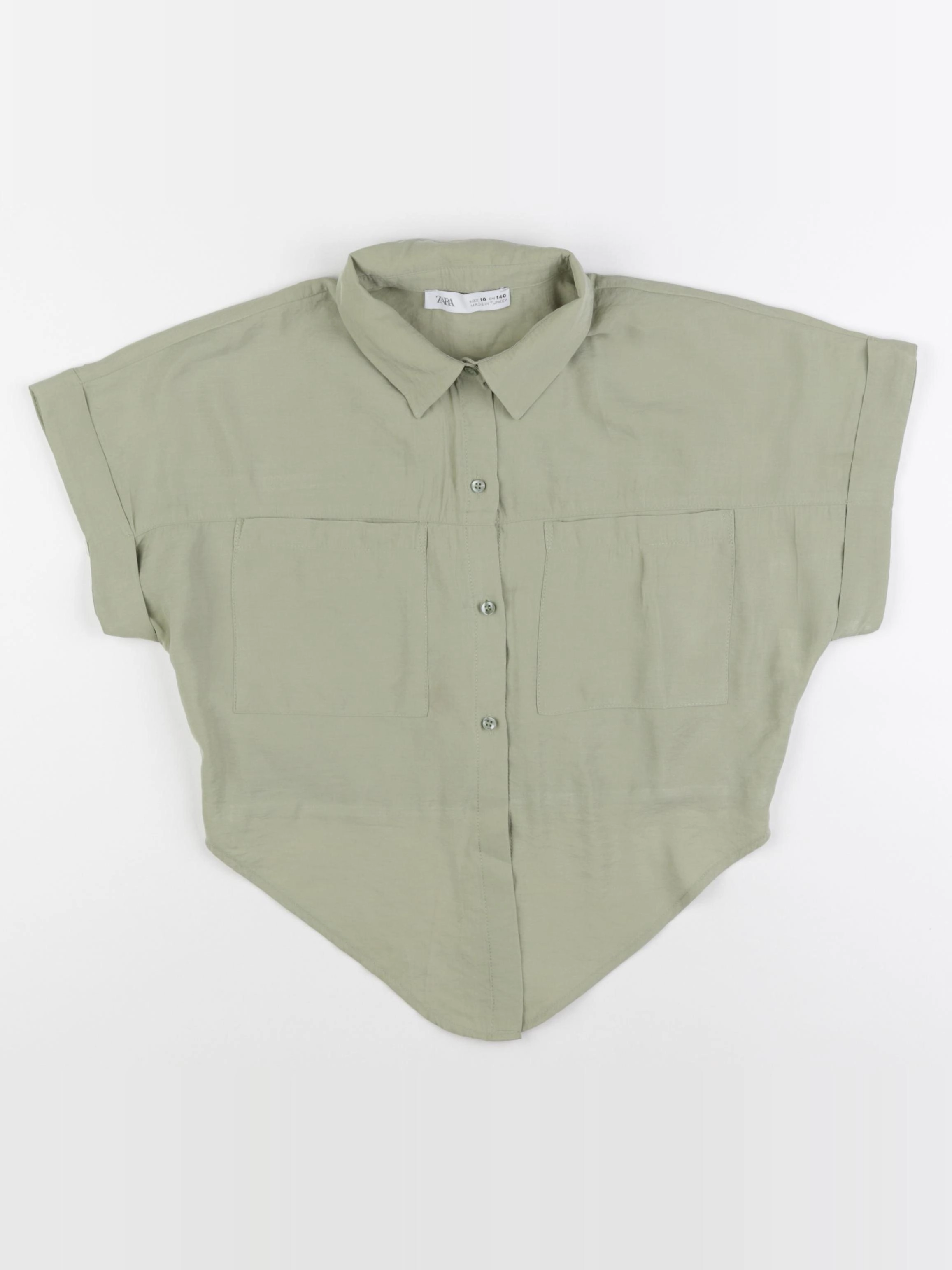 Zara - blouse vert - 10 ans