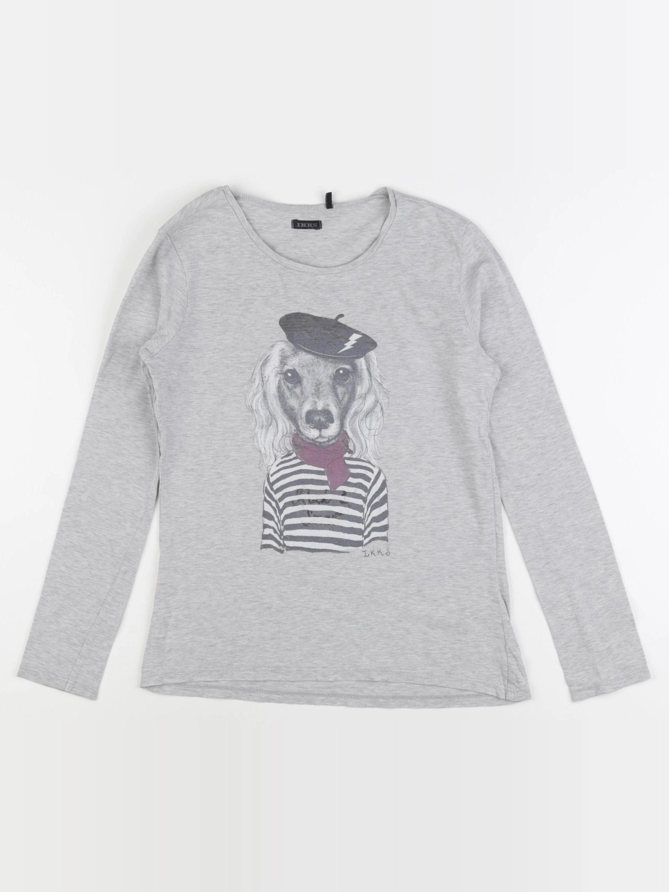 IKKS - tee-shirt gris - 12 ans