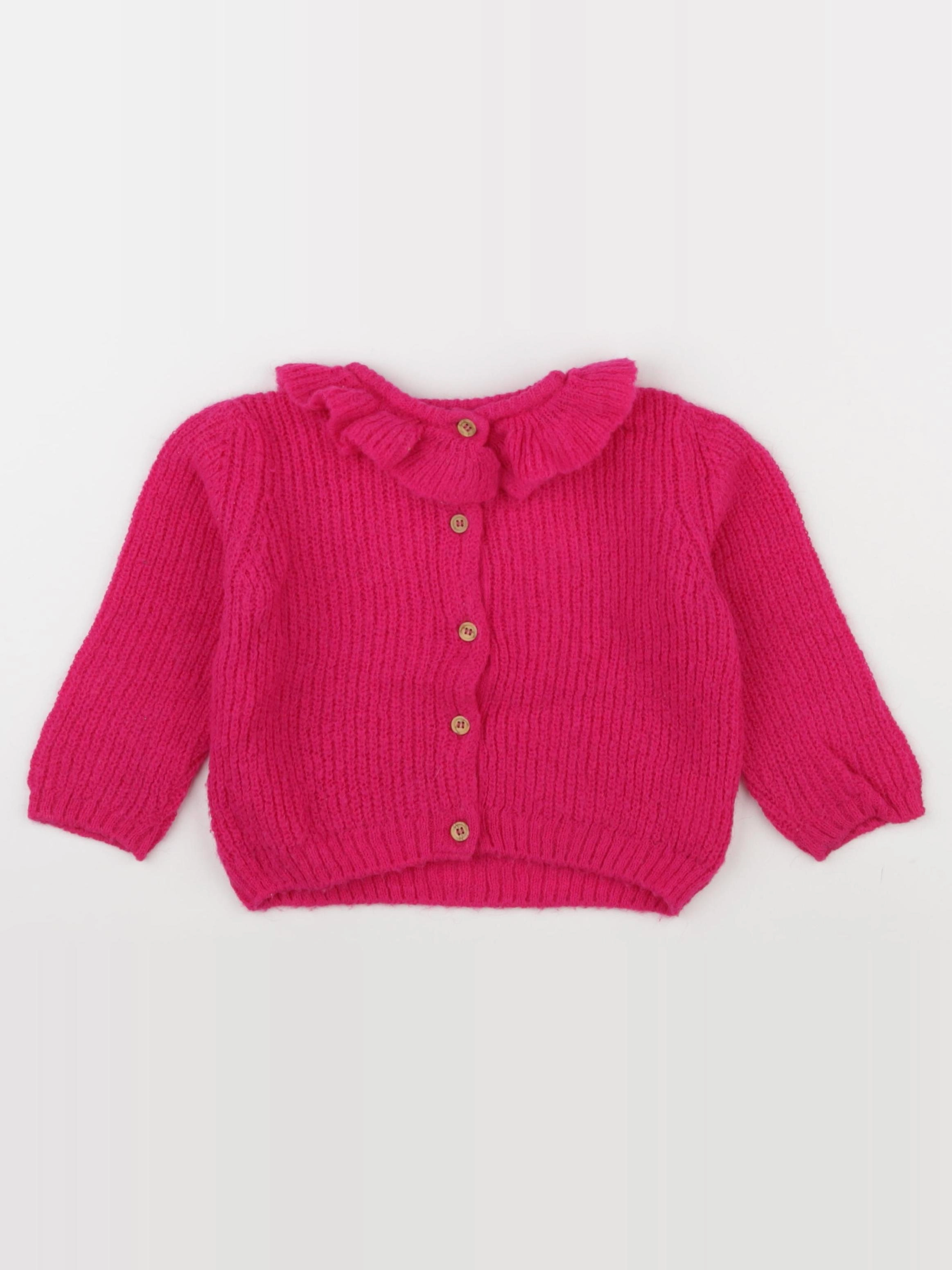 Emile et Ida - gilet rose - 18 mois