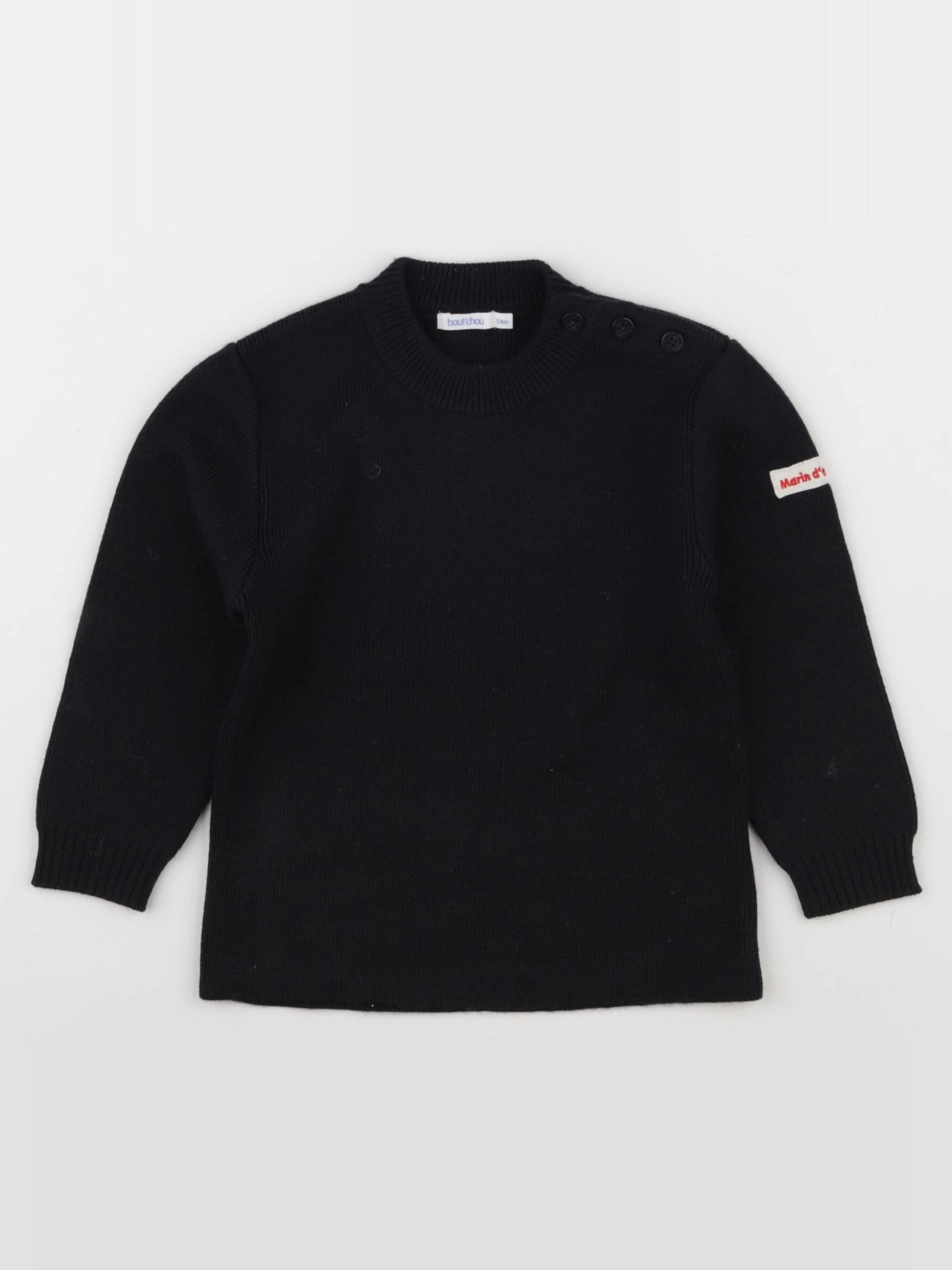 Boutchou - pull bleu - 24 mois
