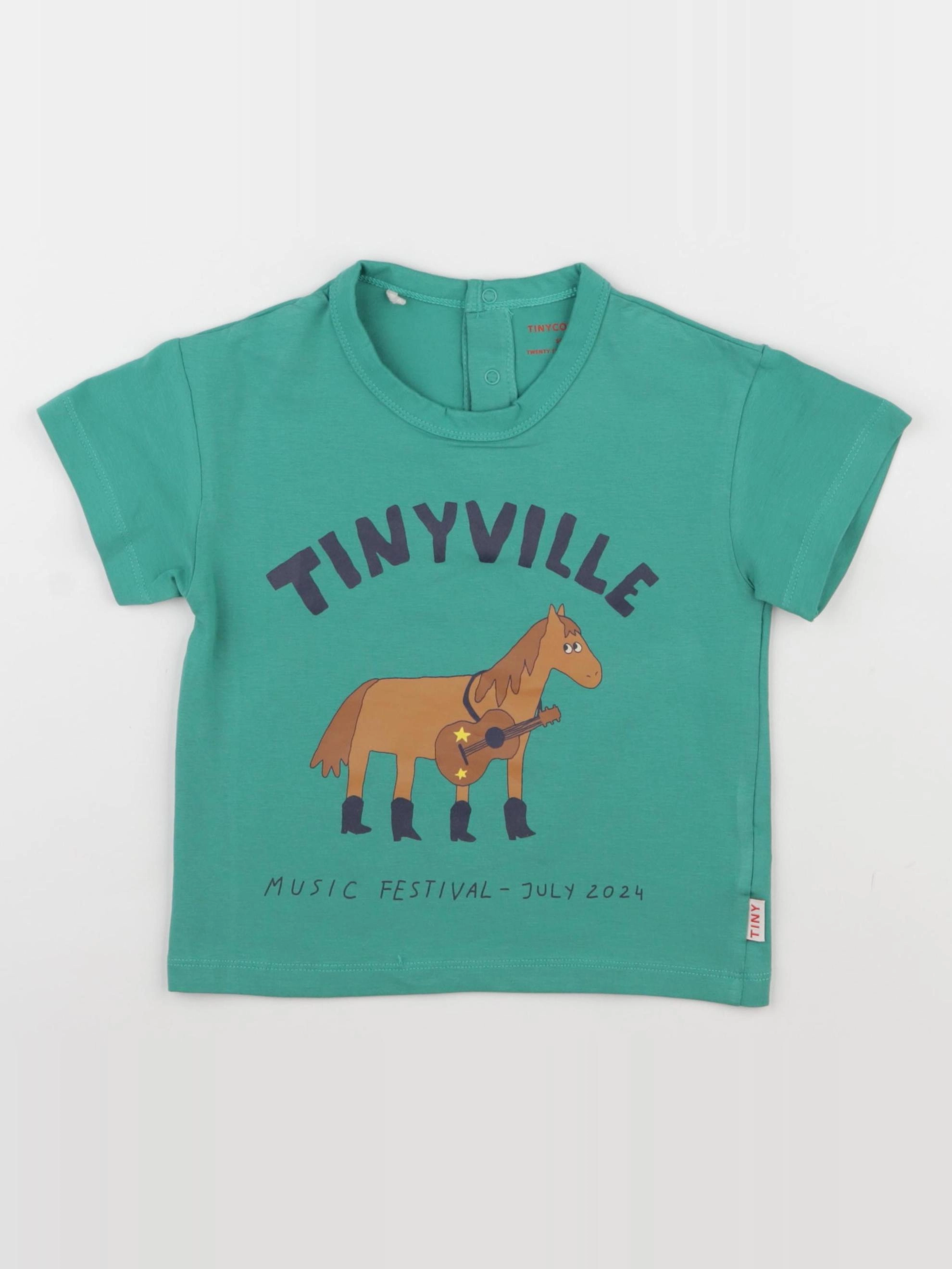 Tiny Cottons - tee-shirt bleu - 24 mois