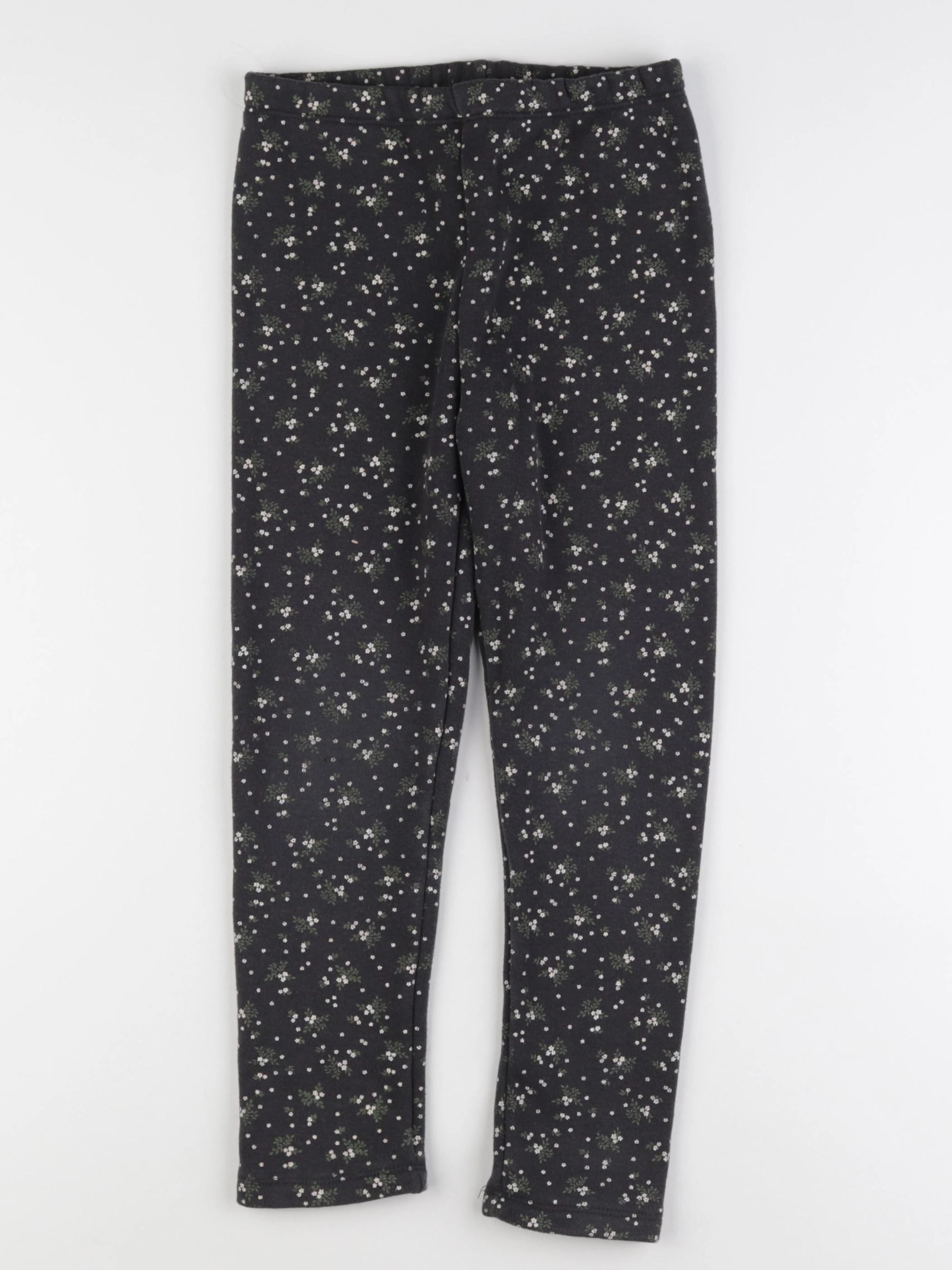 Vertbaudet - pantalon gris, vert - 8 ans
