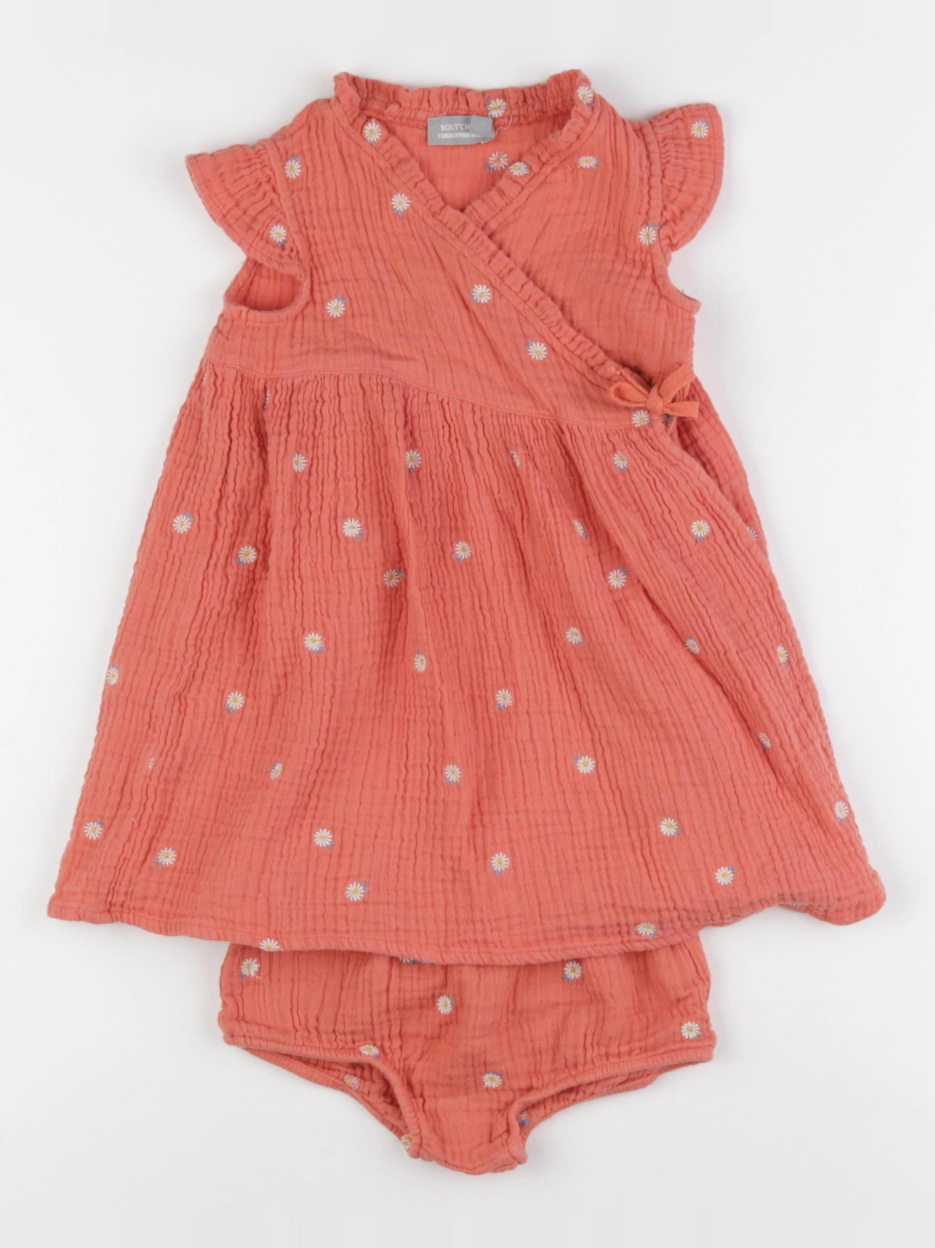 Boutchou - robe orange - 24 mois