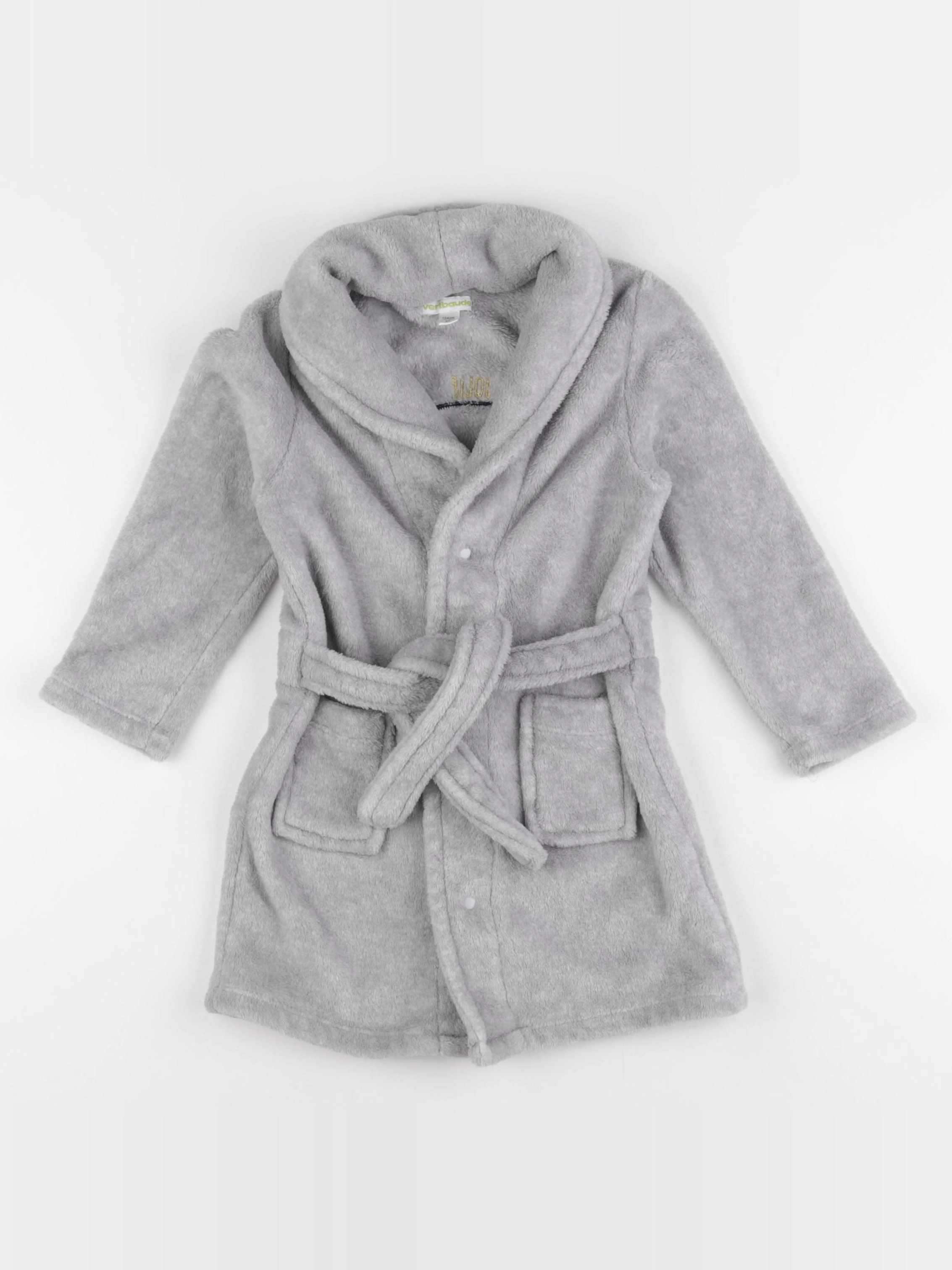 Vertbaudet - robe de chambre gris - 4 ans