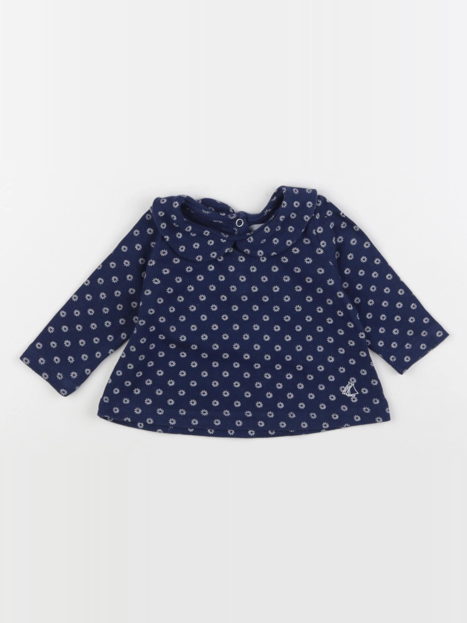 Petit Bateau - tee-shirt bleu - 3 mois