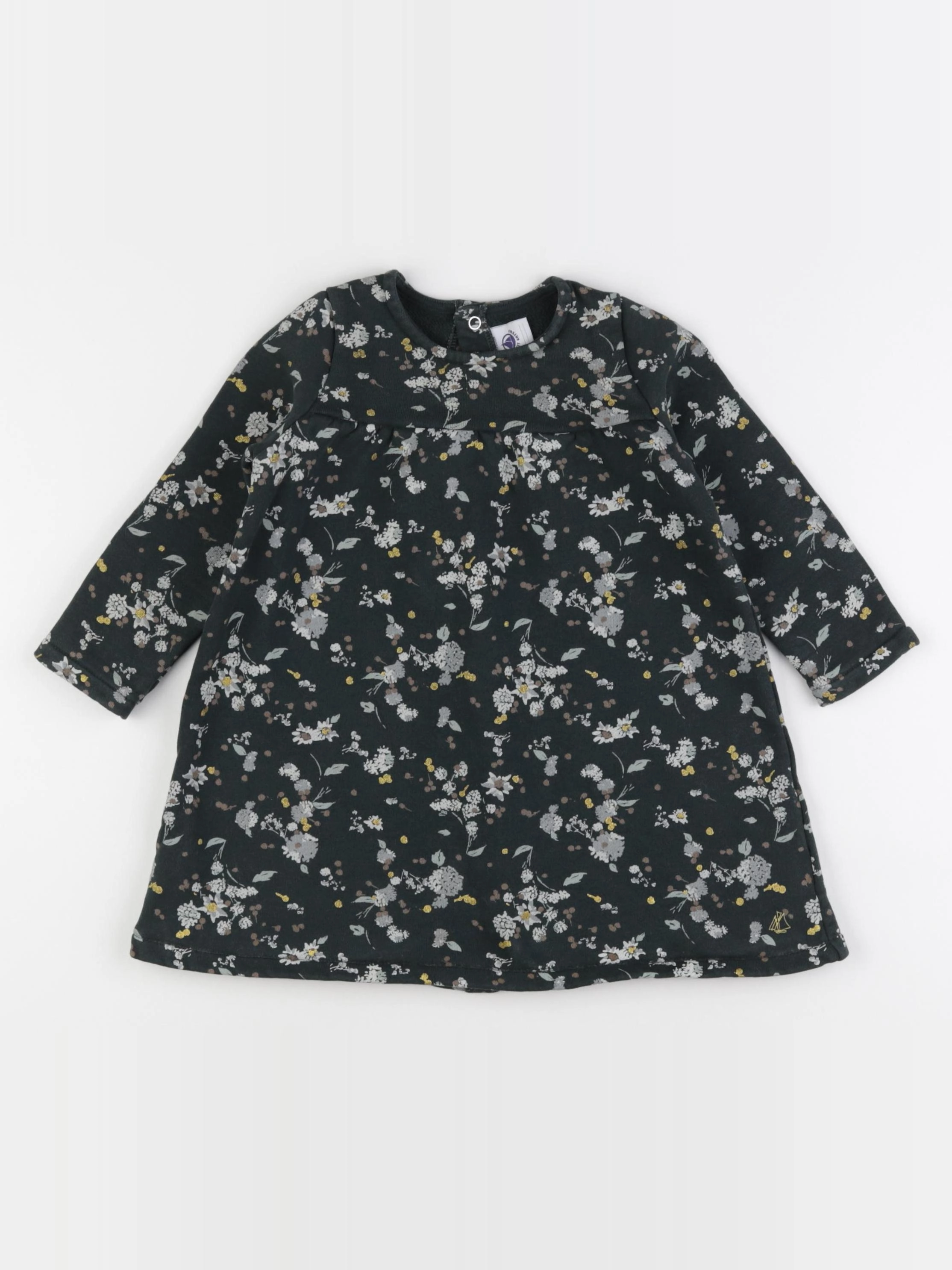 Petit Bateau - robe vert - 24 mois