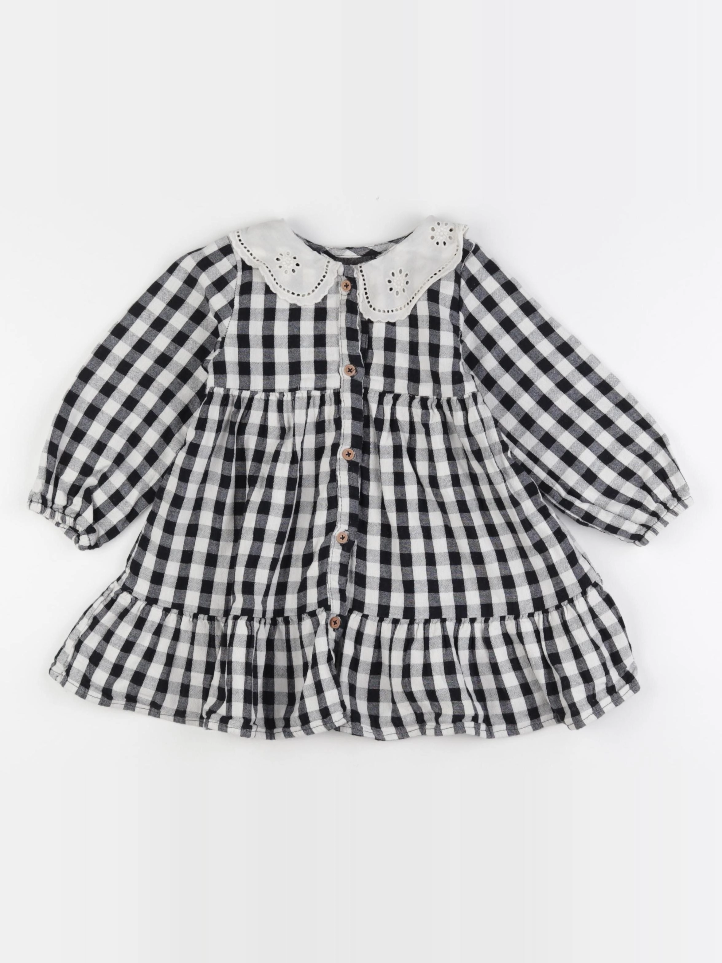 Mango - robe blanc, noir - 18/24 mois