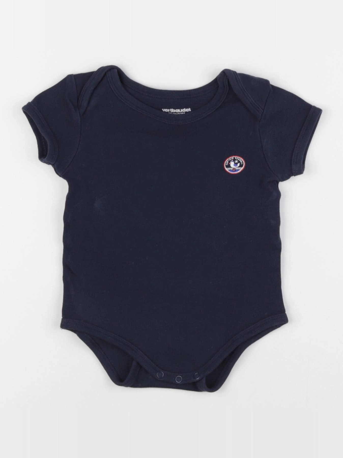 Vertbaudet - body bleu - 12 mois