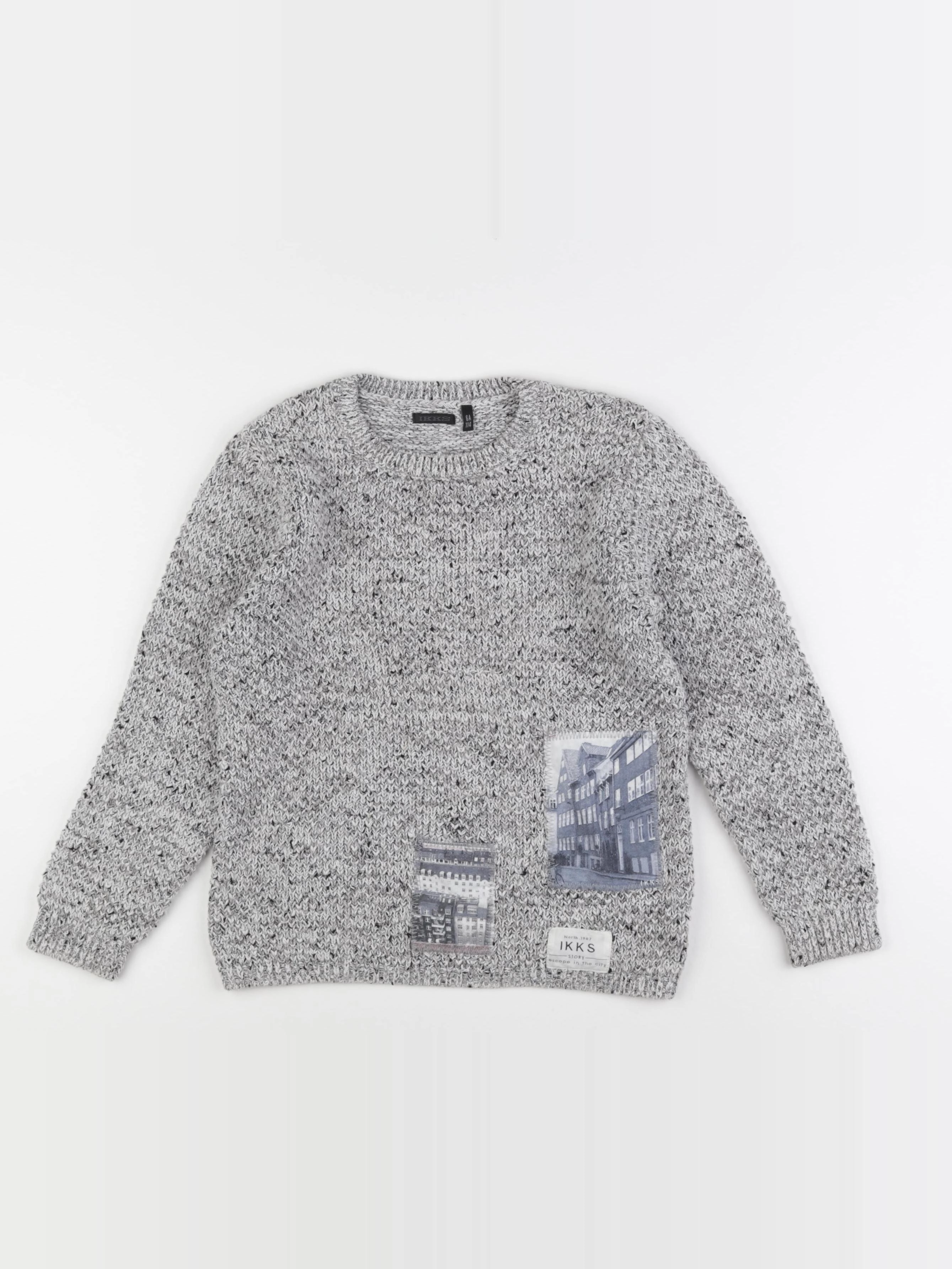 IKKS - pull gris - 6 ans