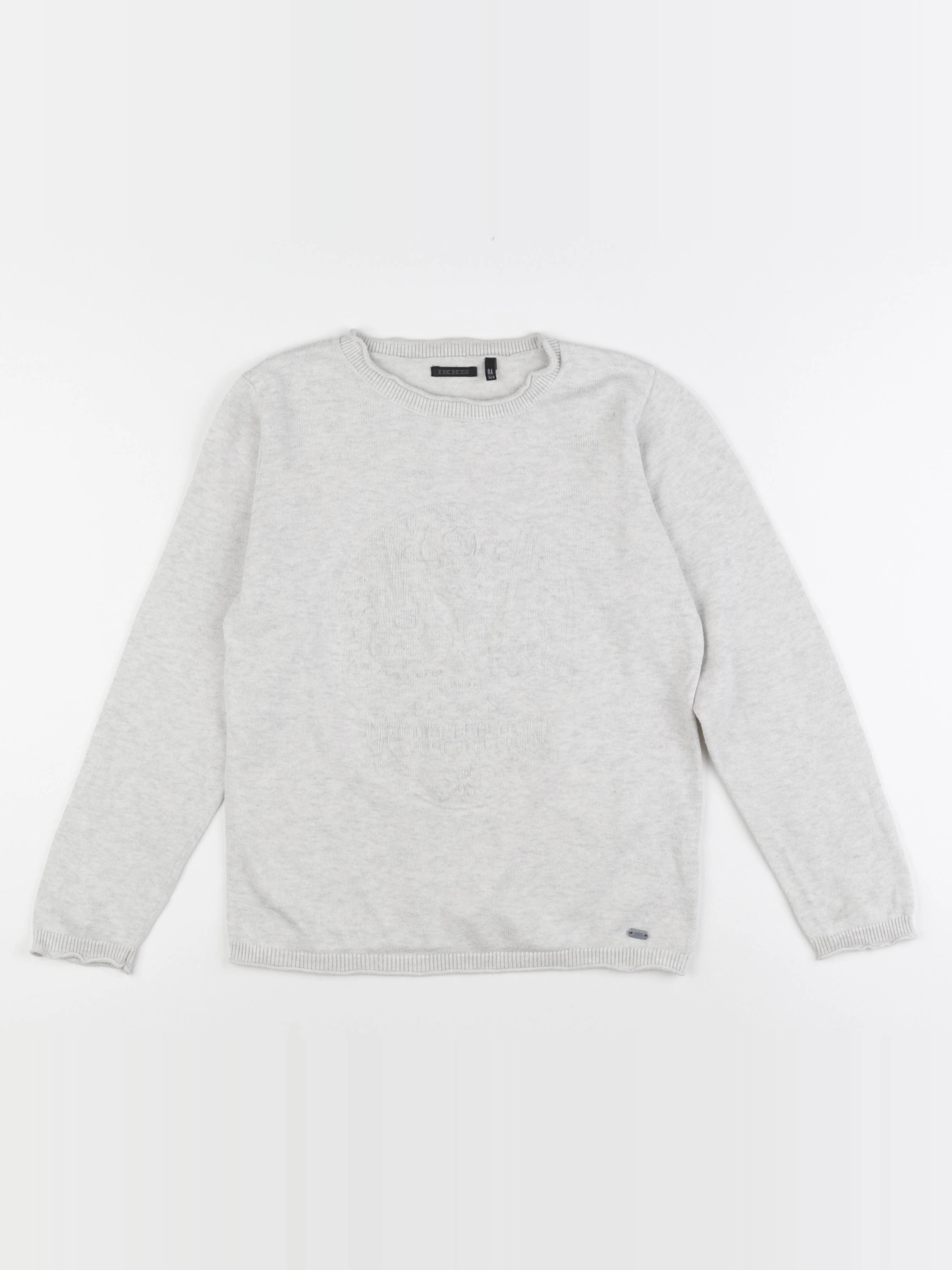 IKKS - pull gris - 8 ans