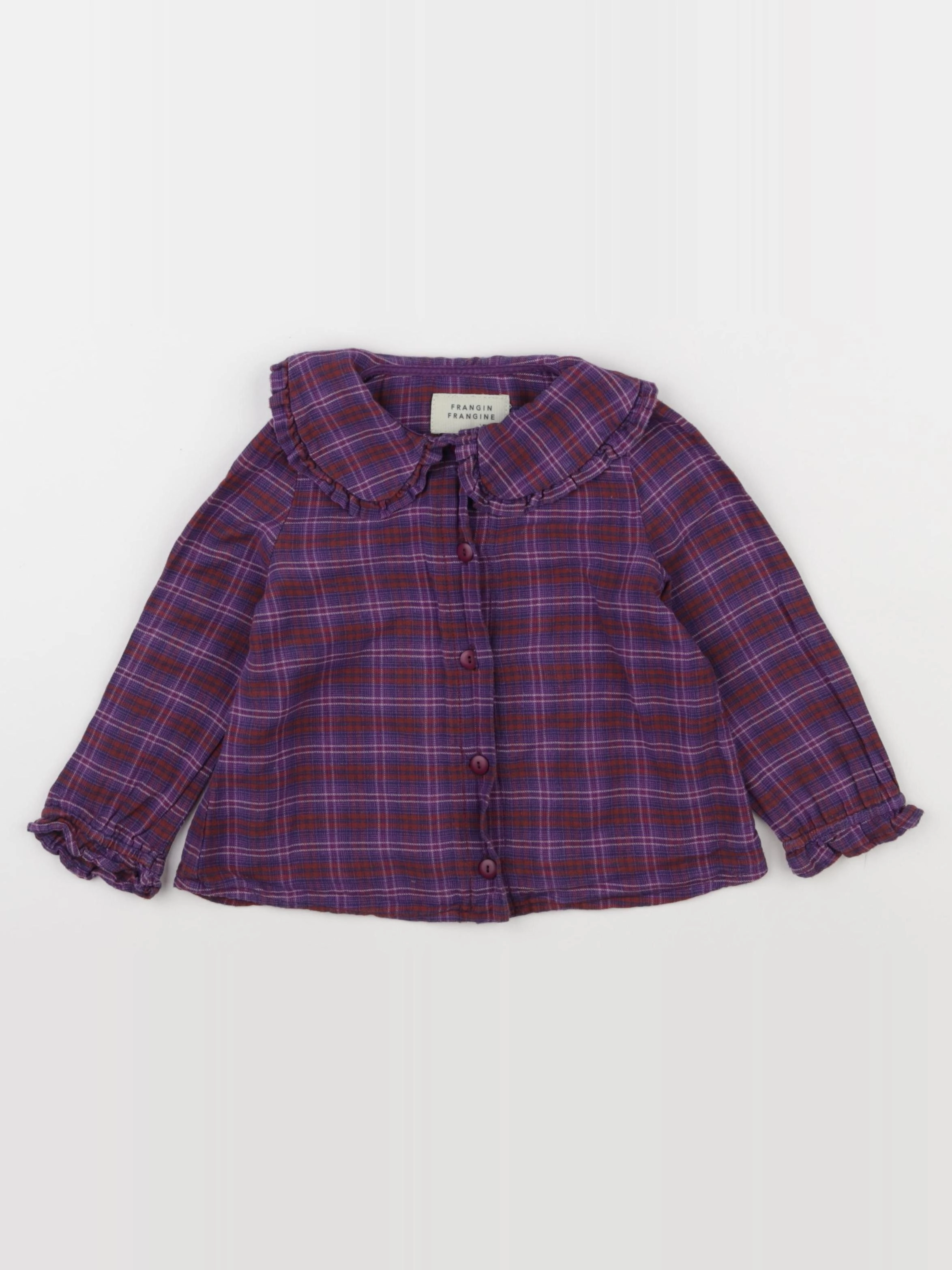 Frangin Frangine - blouse violet - 2 ans