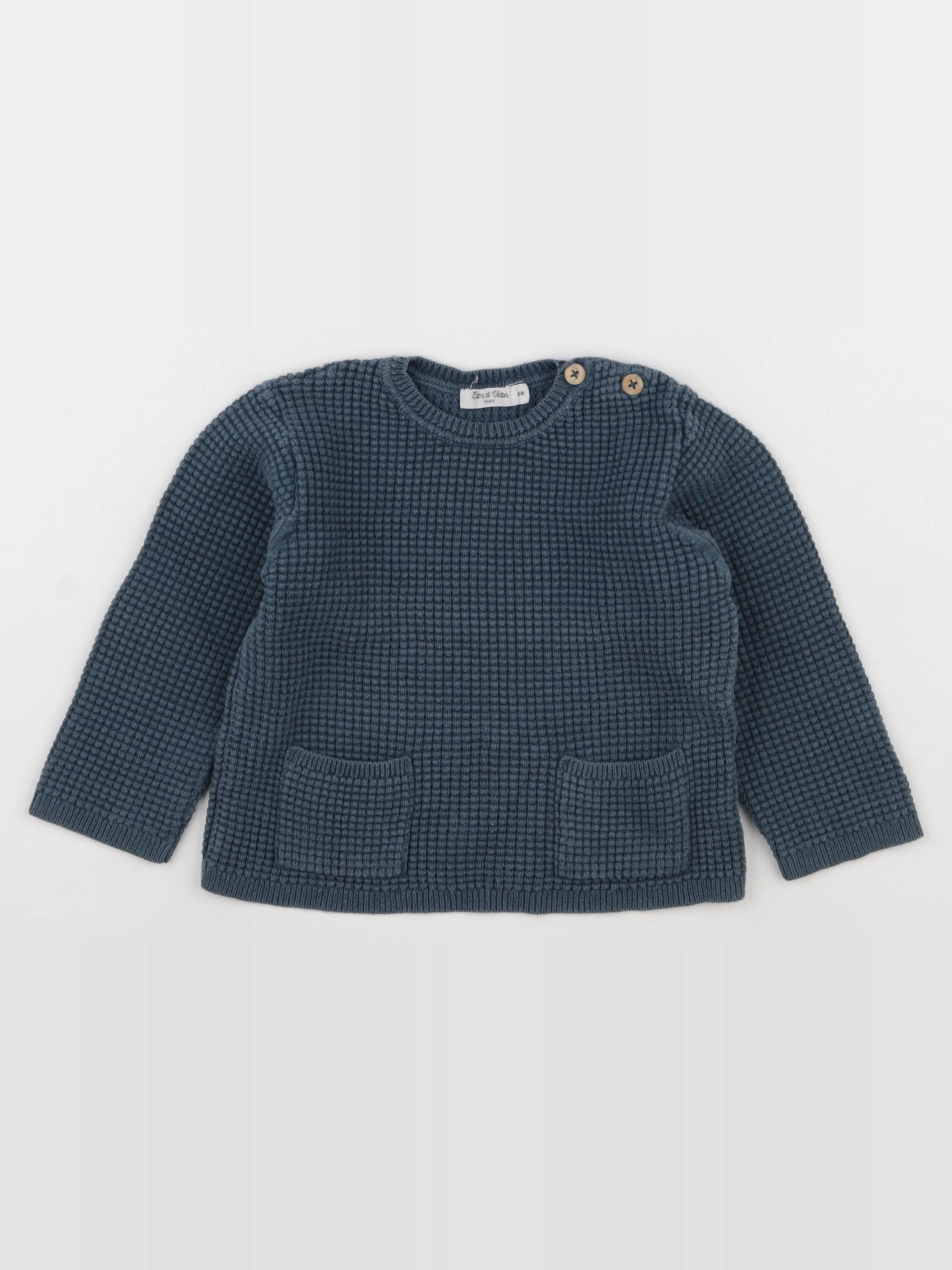 Eden & Victor - pull bleu - 18 mois