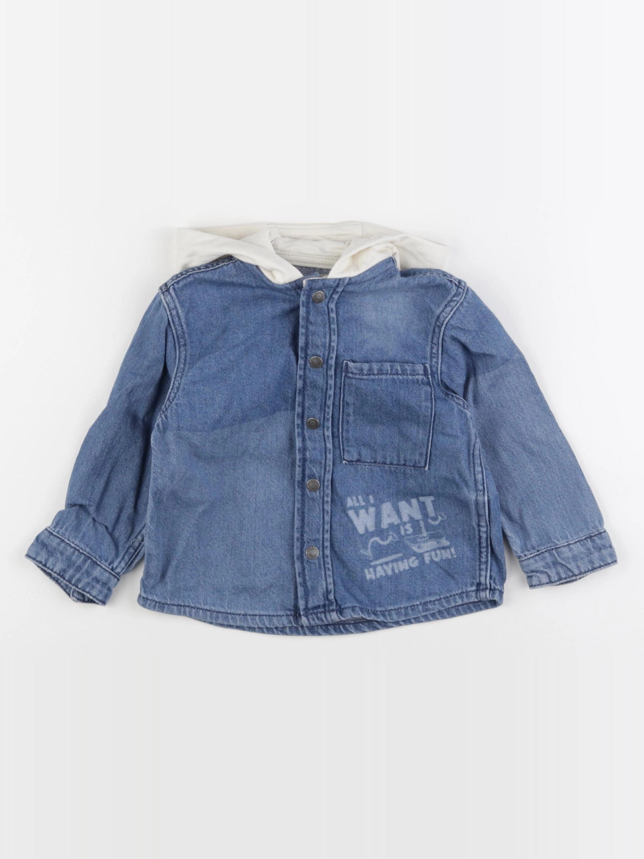 Vertbaudet - veste bleu - 3 ans