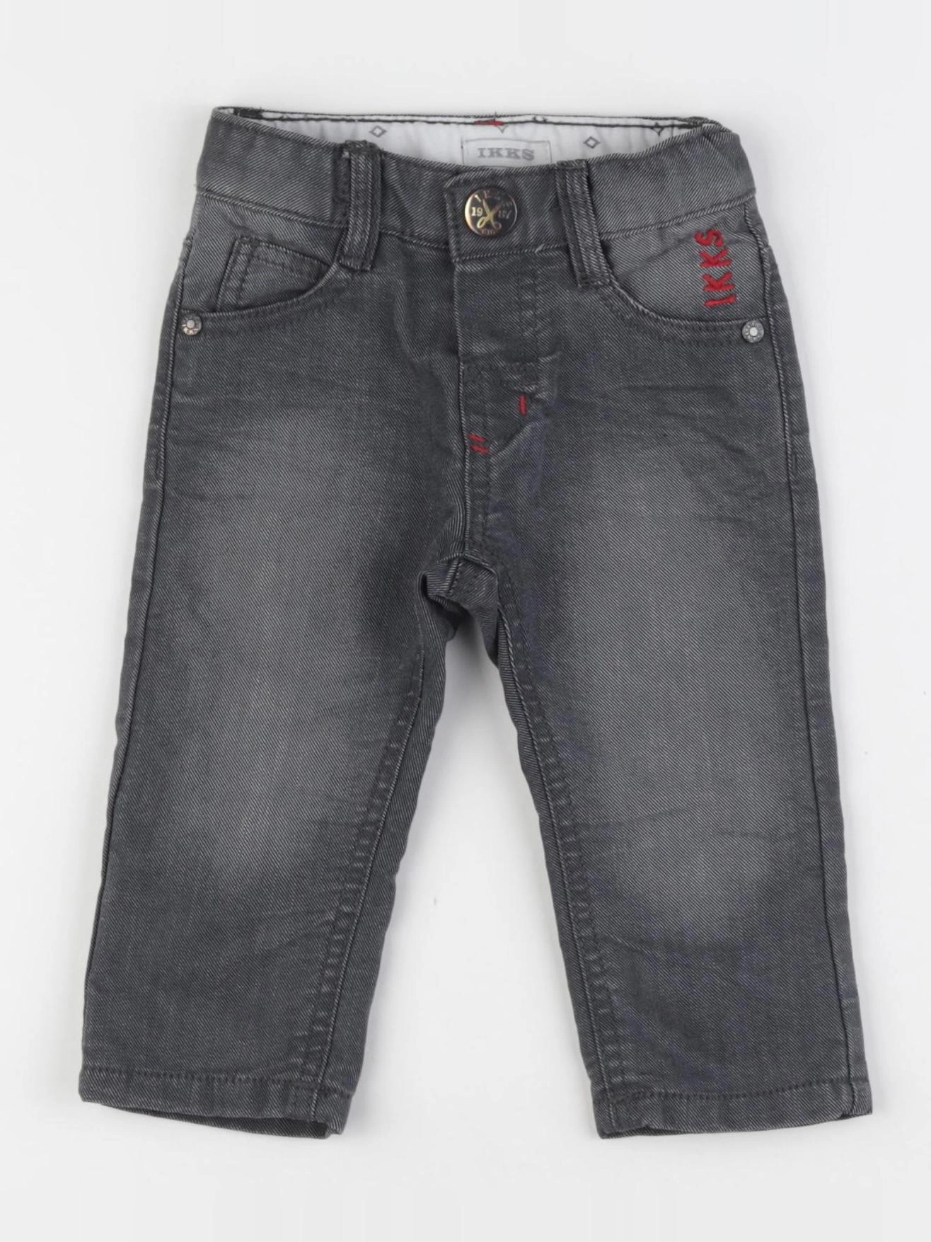 IKKS - jean gris - 6 mois