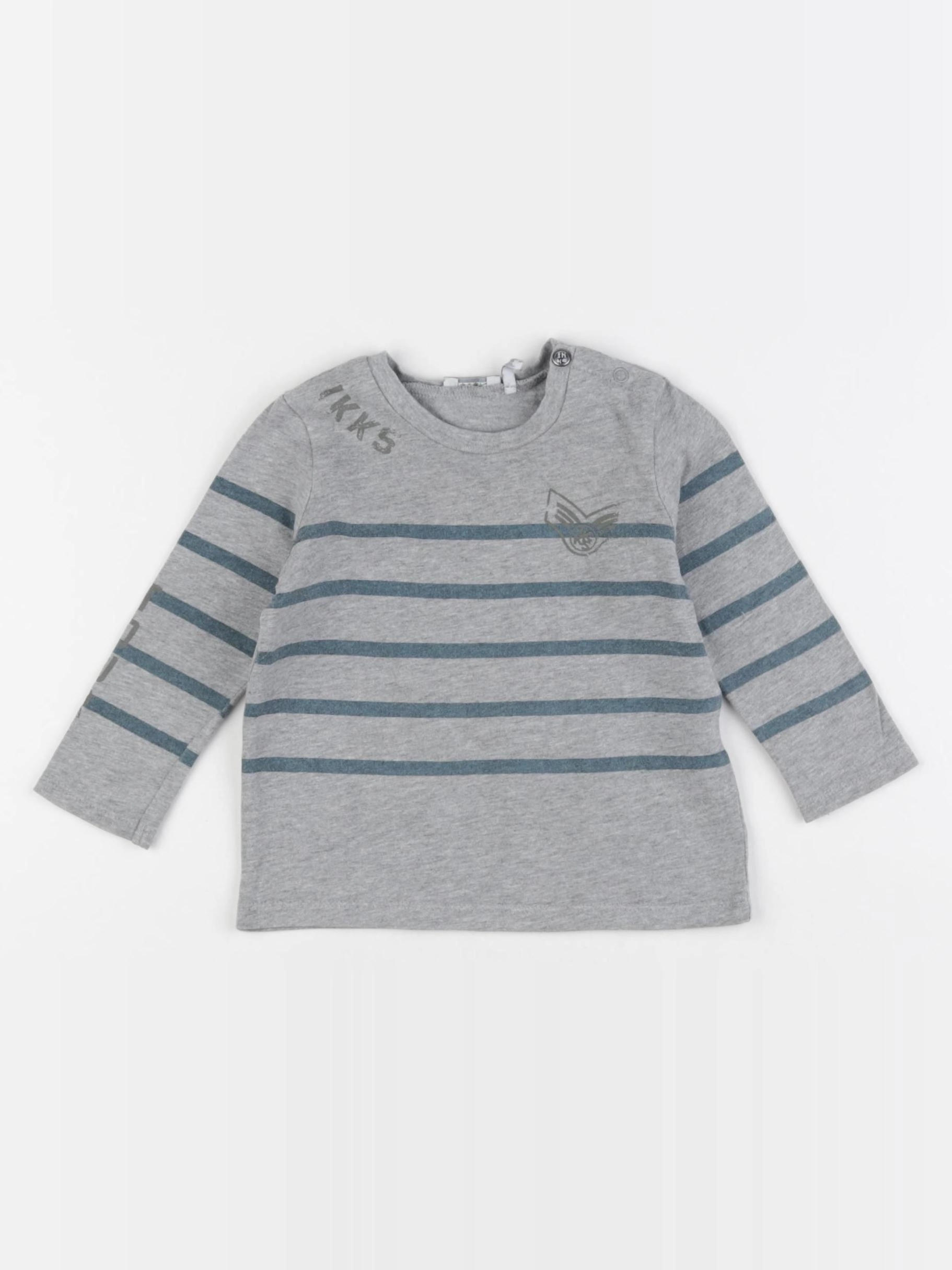 IKKS - tee-shirt gris - 6 mois
