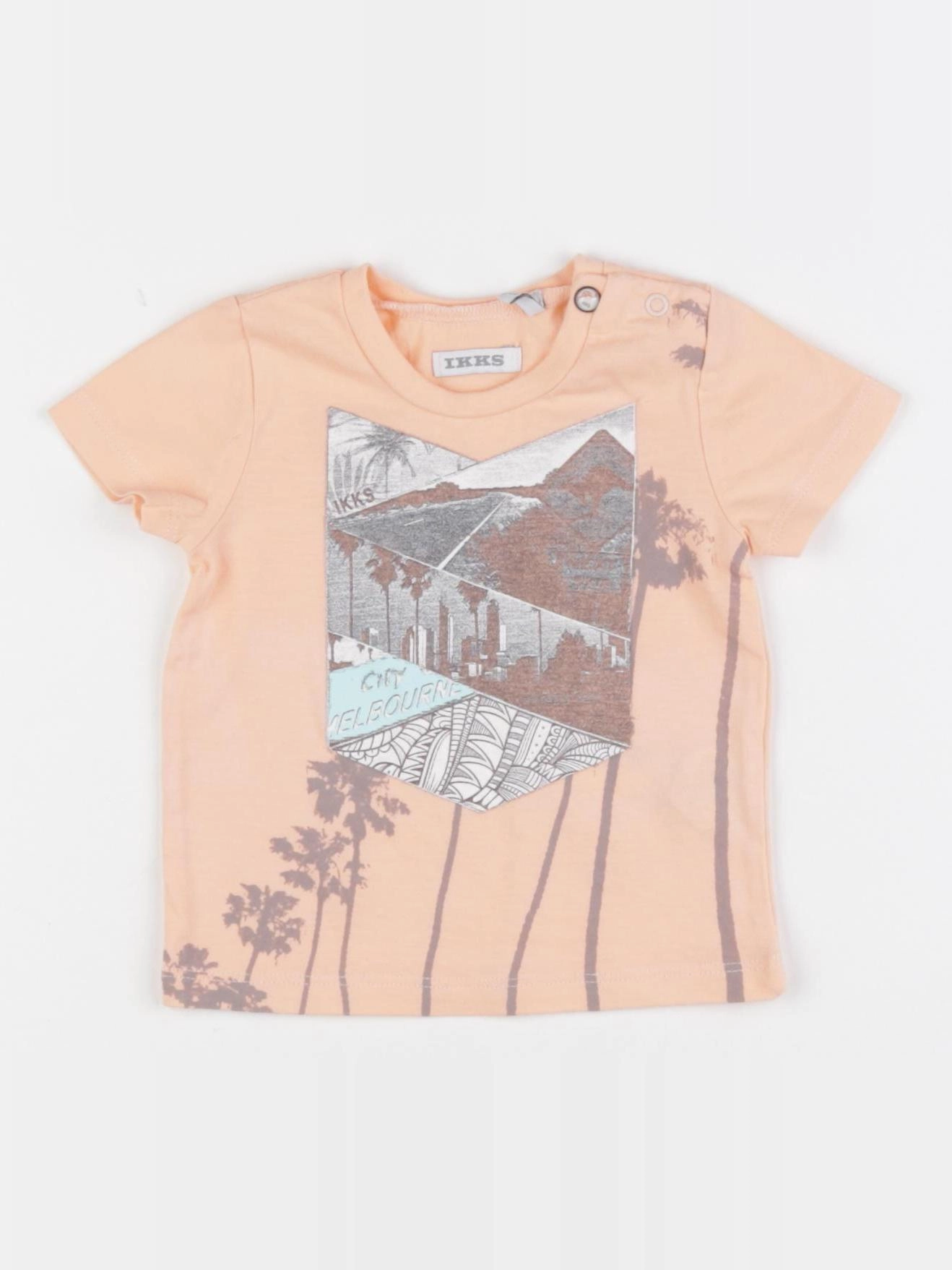 IKKS - tee-shirt orange - 3 mois