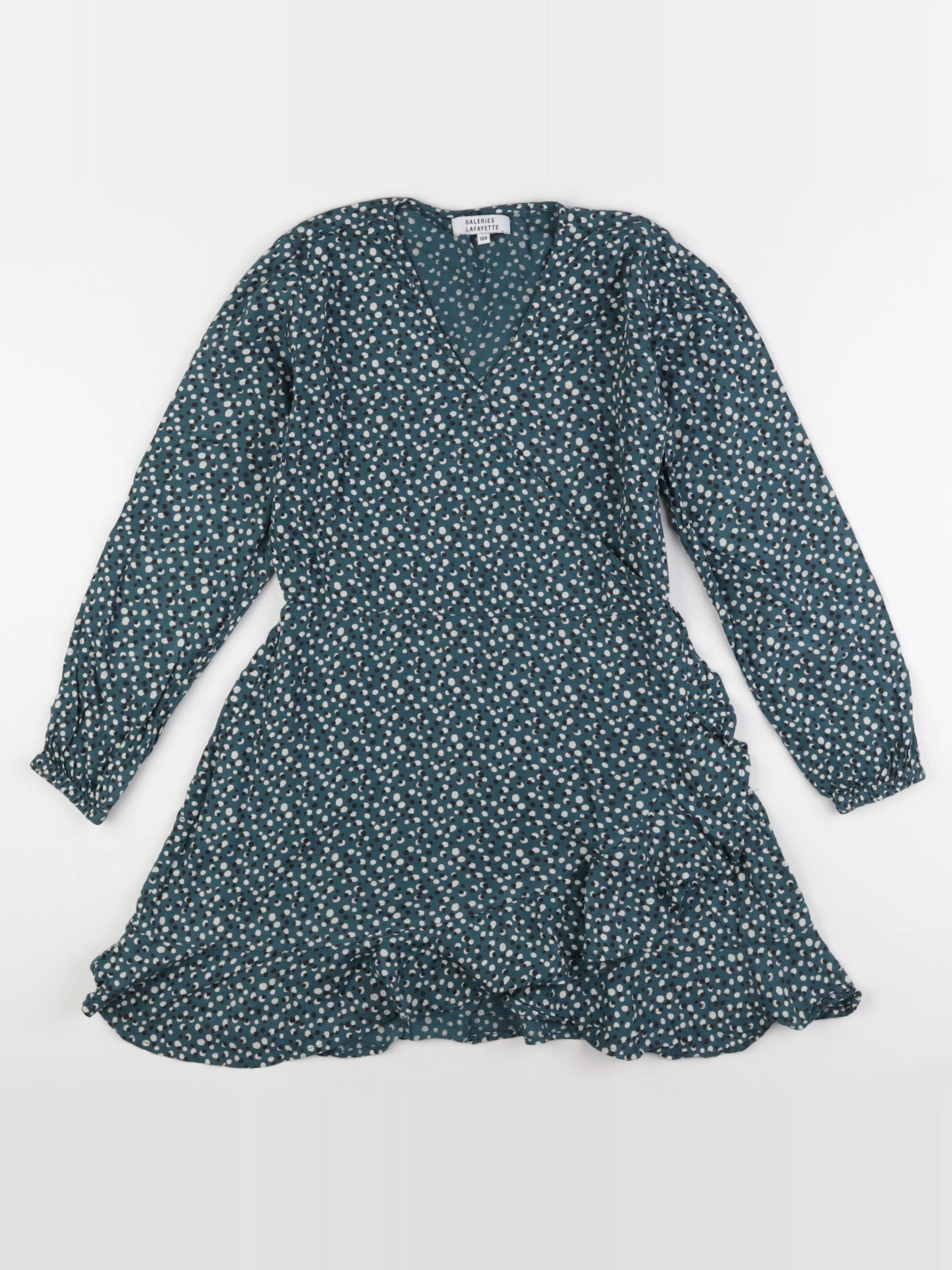 Galeries Lafayette - robe vert - 10 ans
