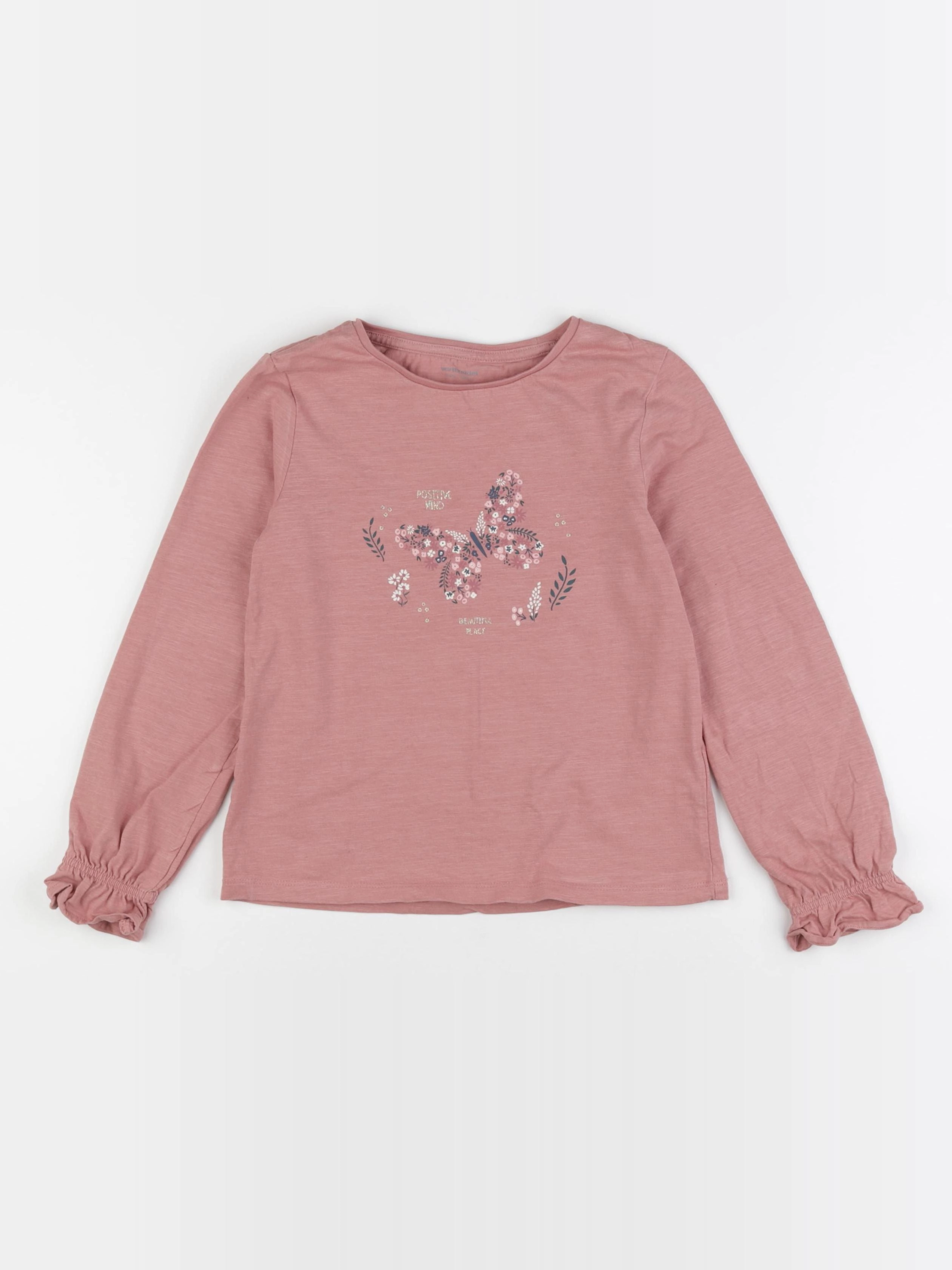 Vertbaudet - tee-shirt rose - 8 ans
