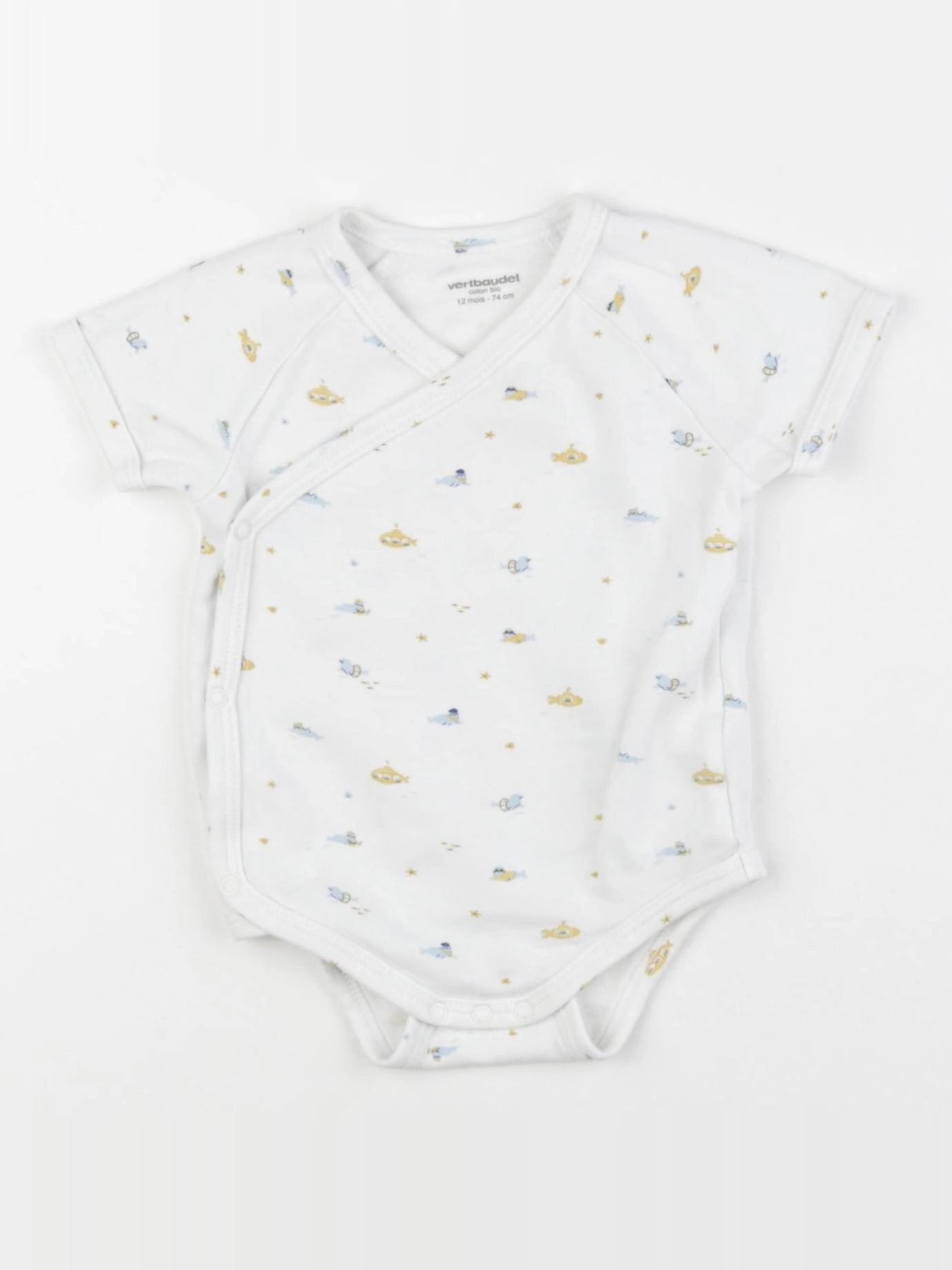 Vertbaudet - body blanc - 12 mois