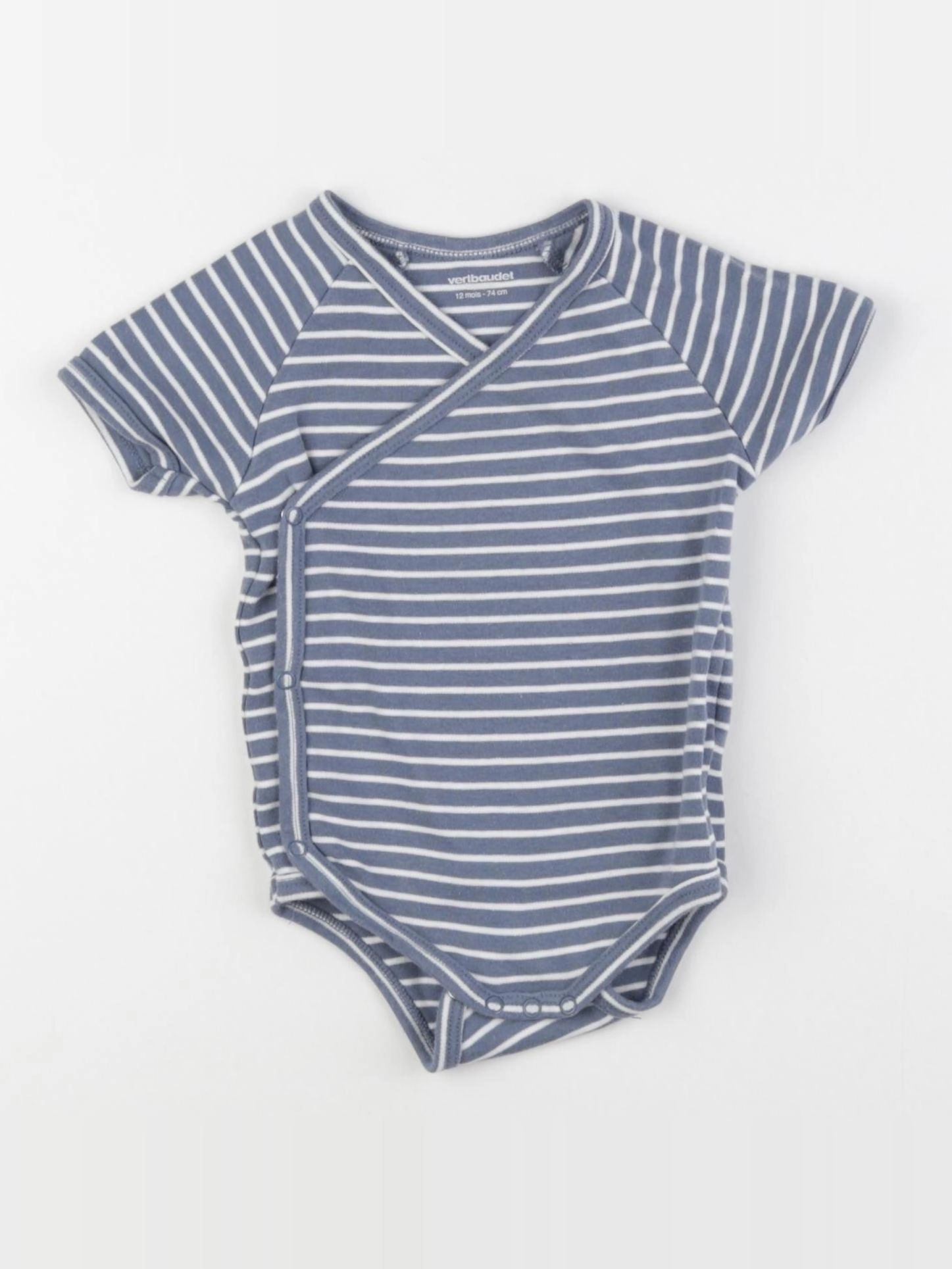 Vertbaudet - body bleu - 12 mois