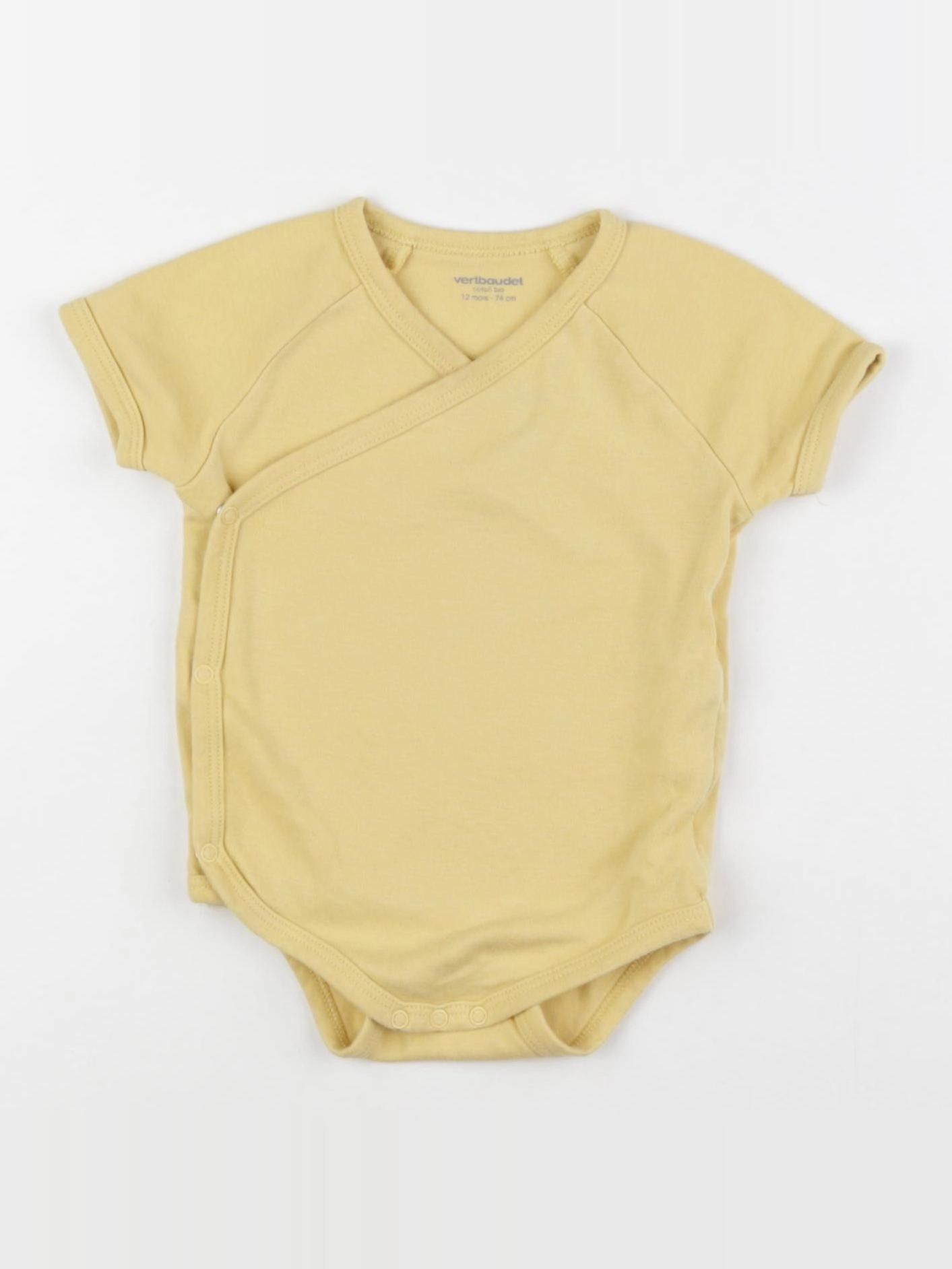 Vertbaudet - body jaune - 12 mois