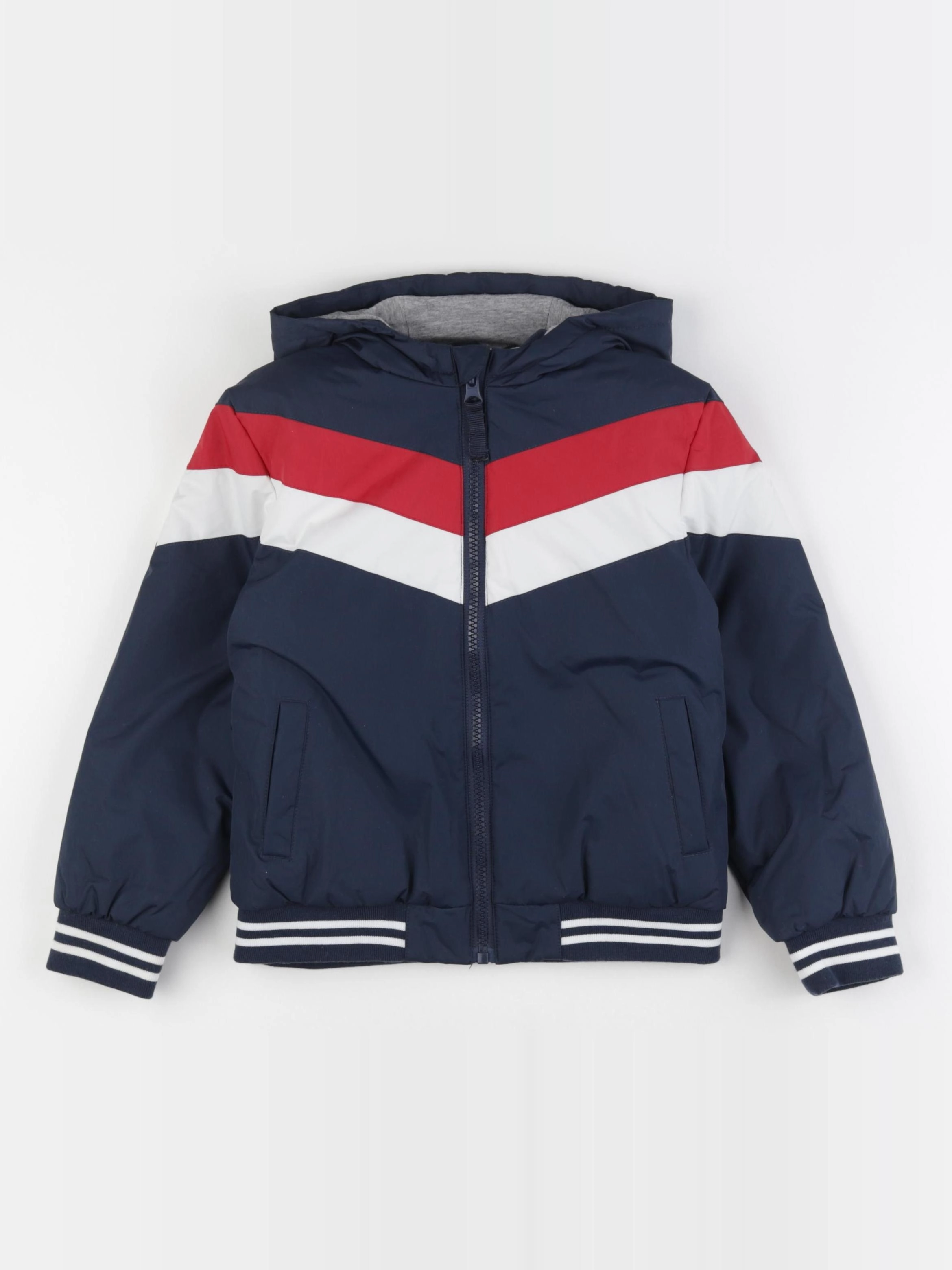 Vertbaudet - veste doublé bleu - 6 ans