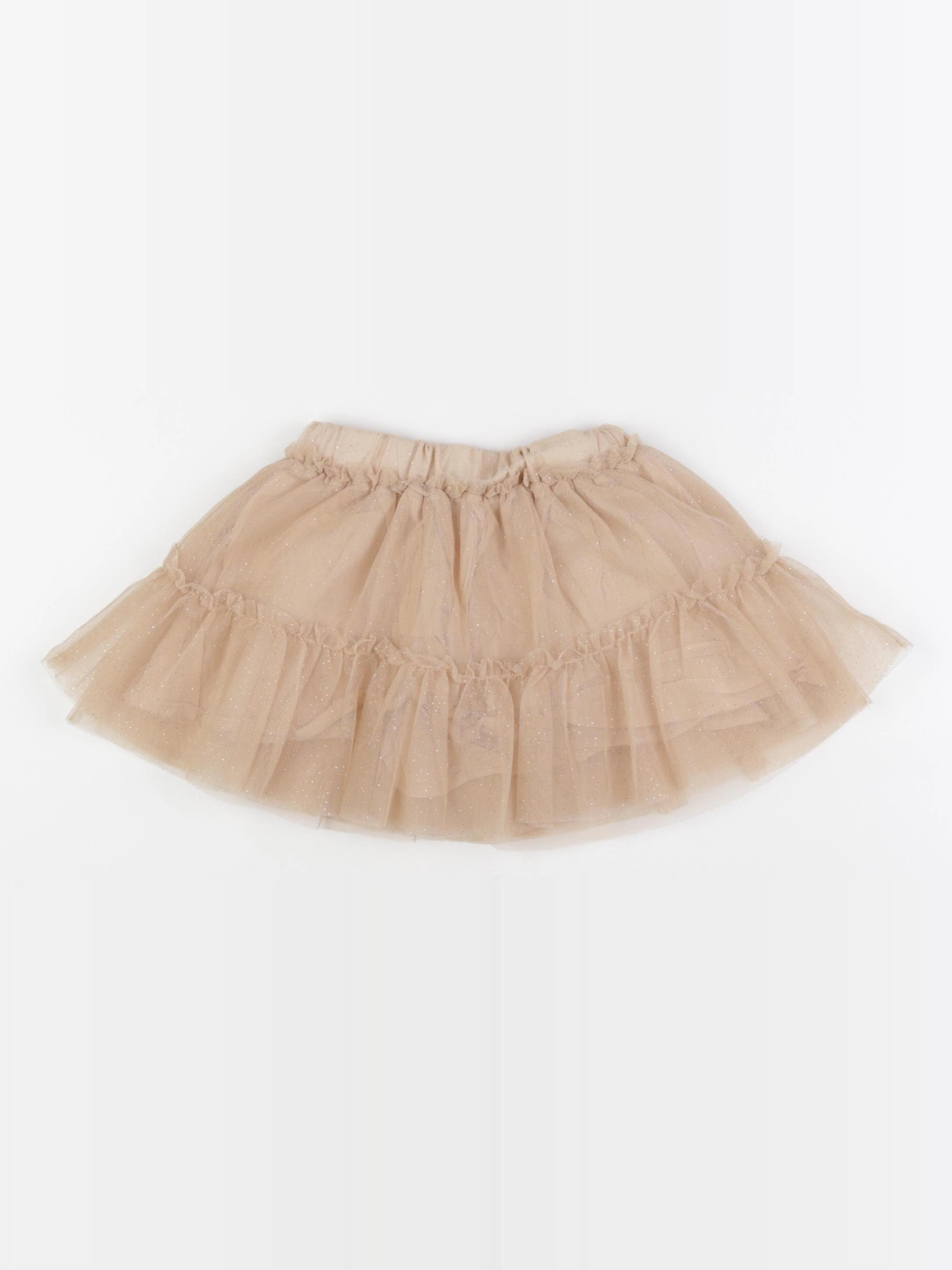 Vertbaudet - jupe beige - 2 ans