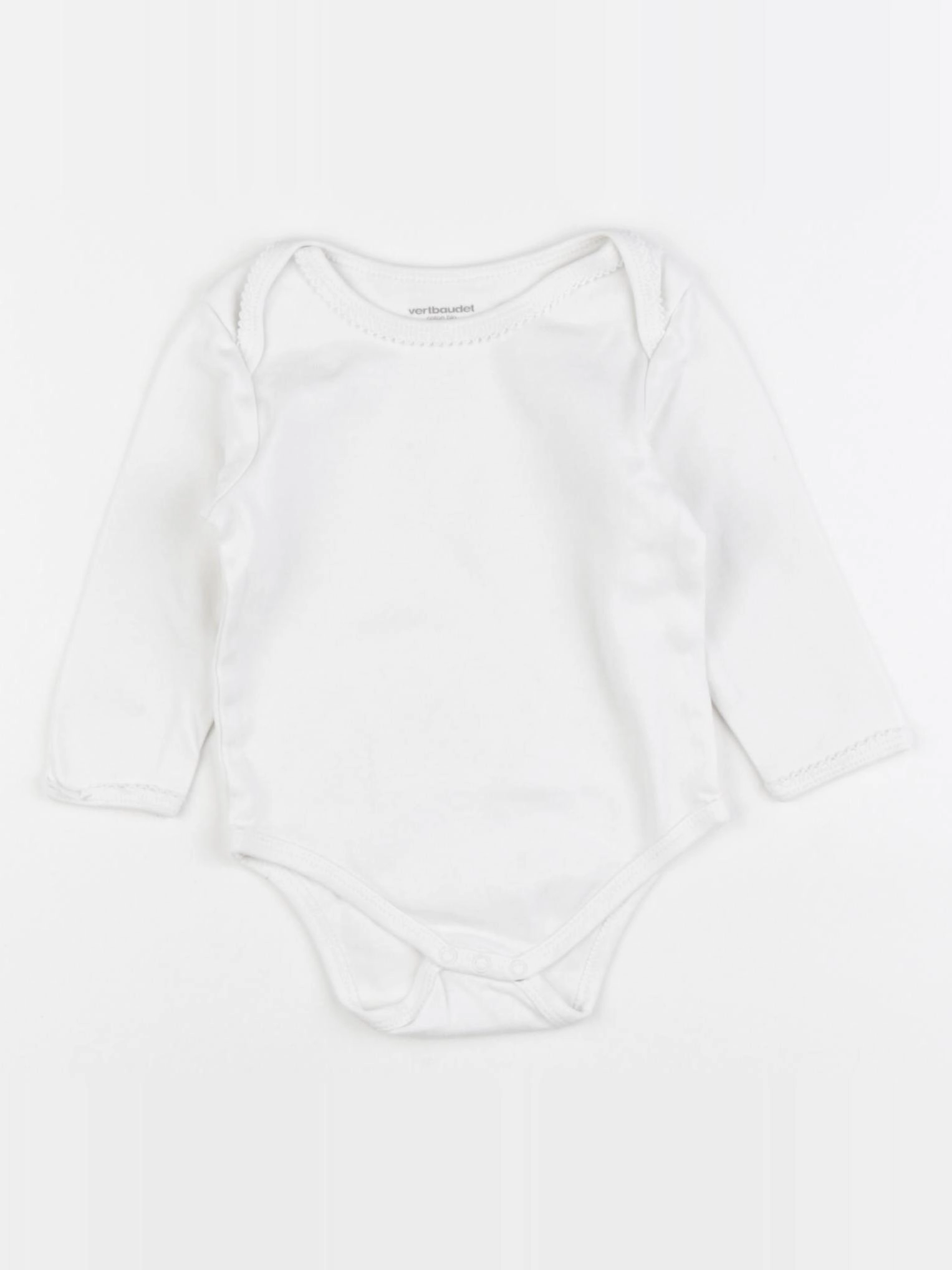 Vertbaudet - body blanc - 12 mois