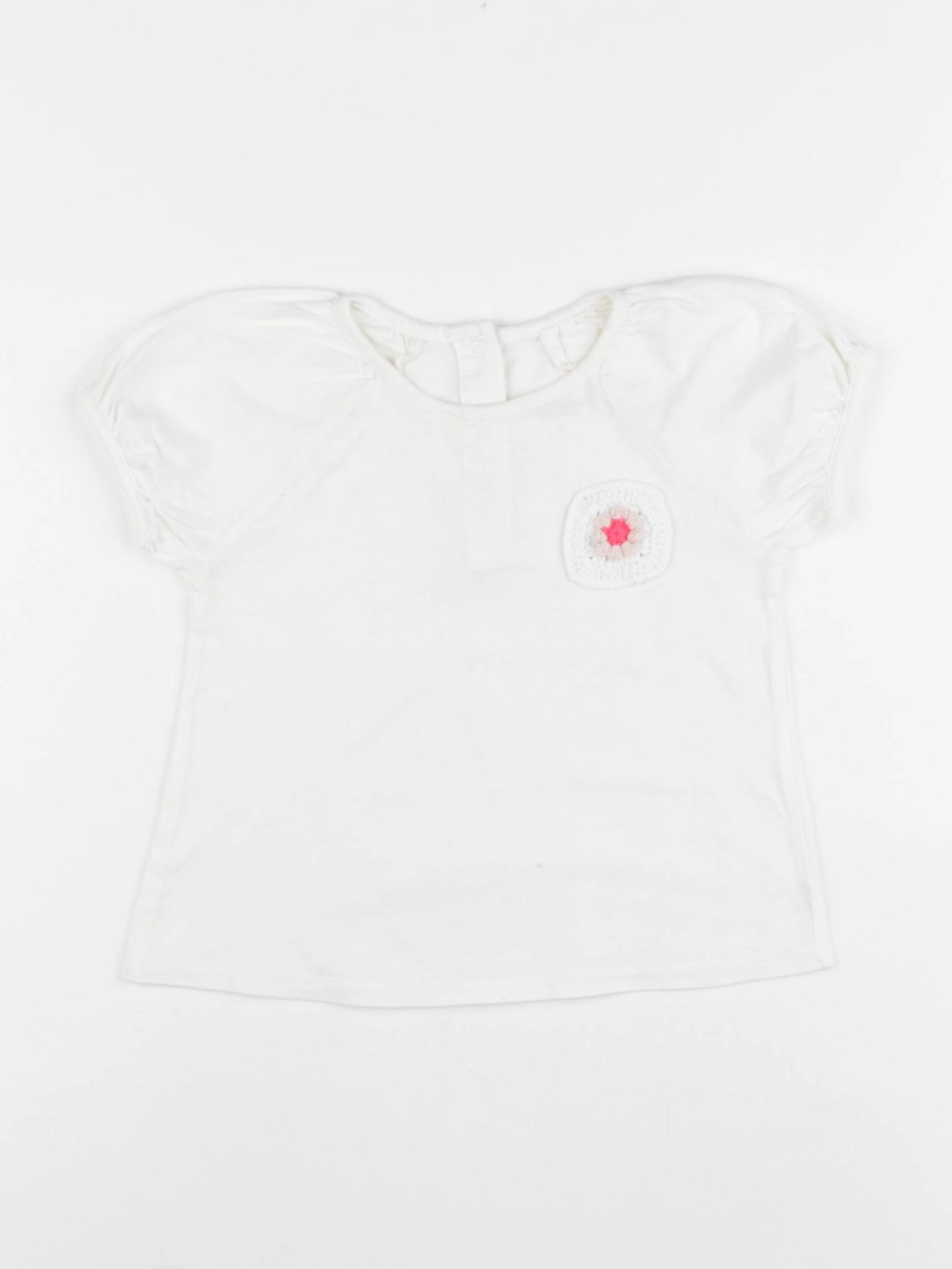 Vertbaudet - tee-shirt blanc - 2 ans