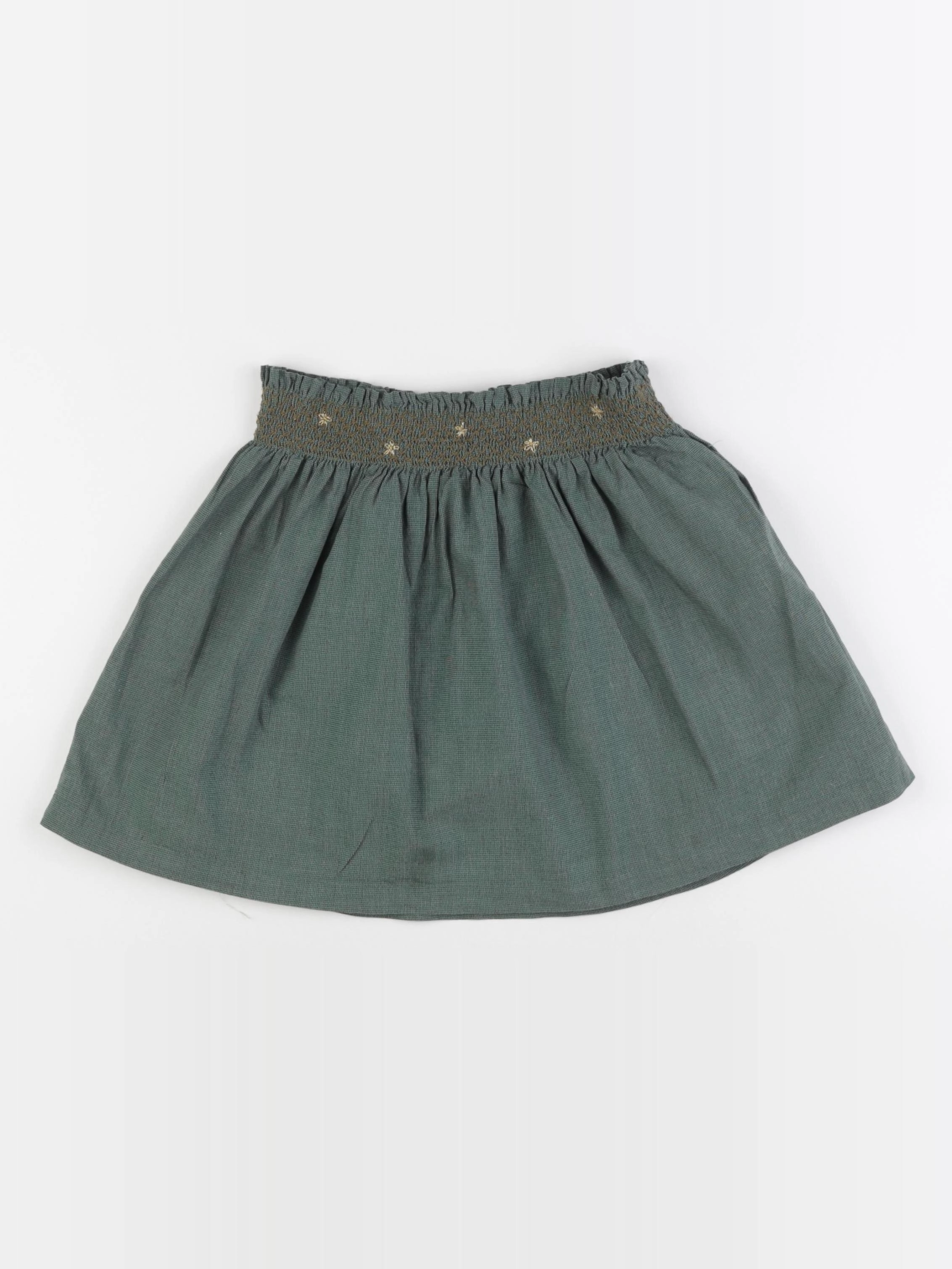 Cyrillus - jupe vert, or - 6 ans