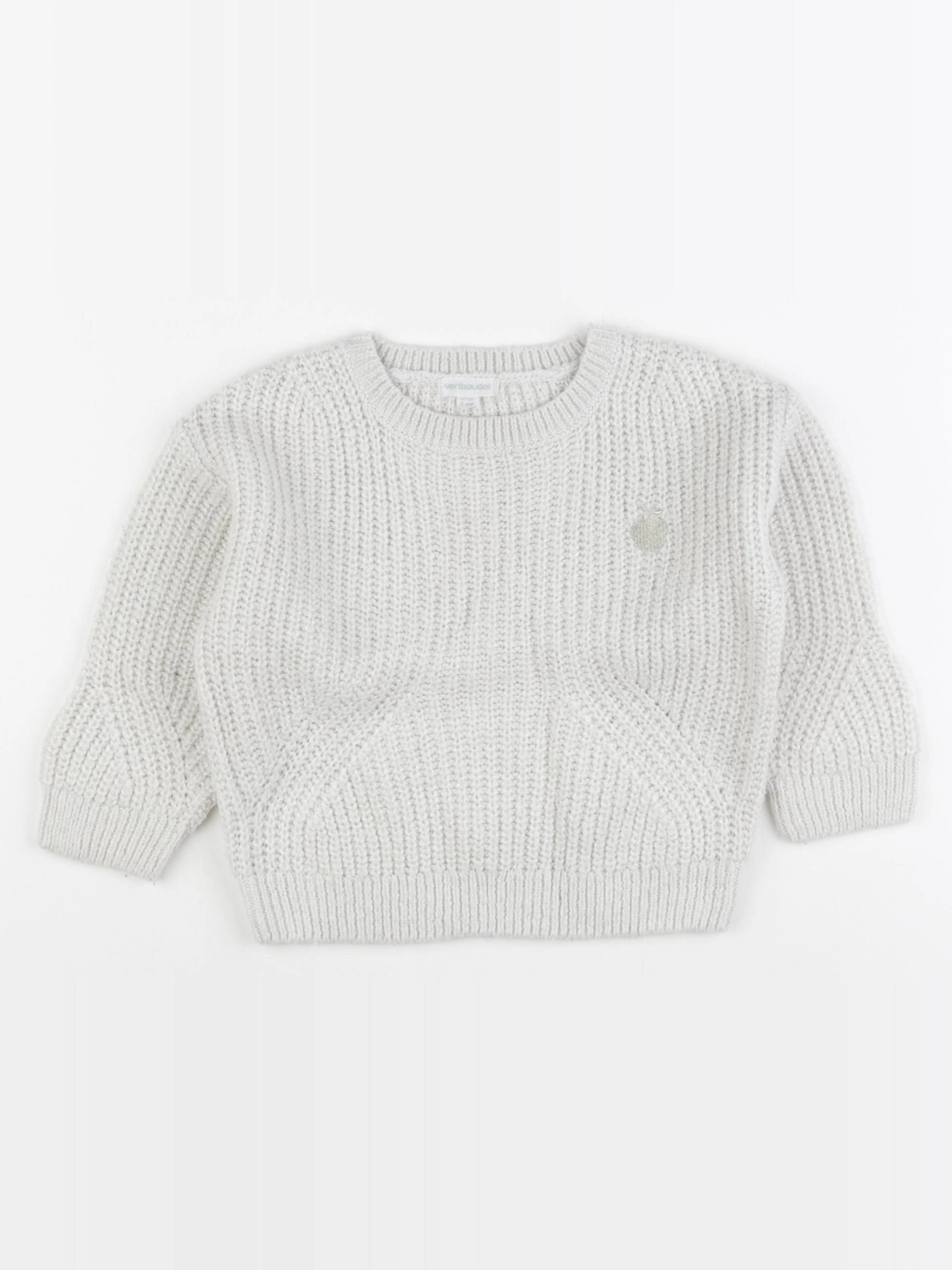 Vertbaudet - pull beige - 3 ans