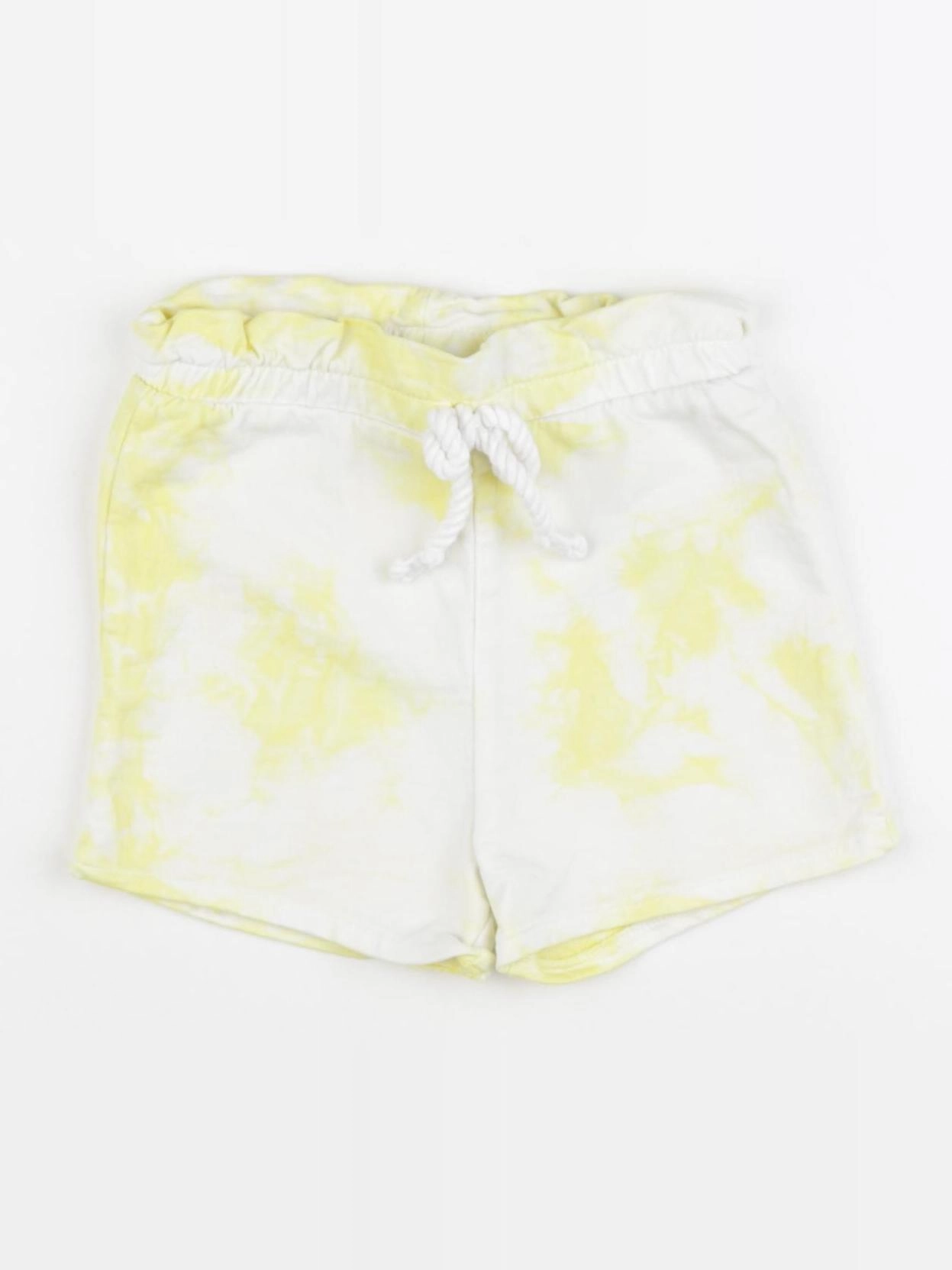 Vertbaudet - short jaune, blanc - 24 mois