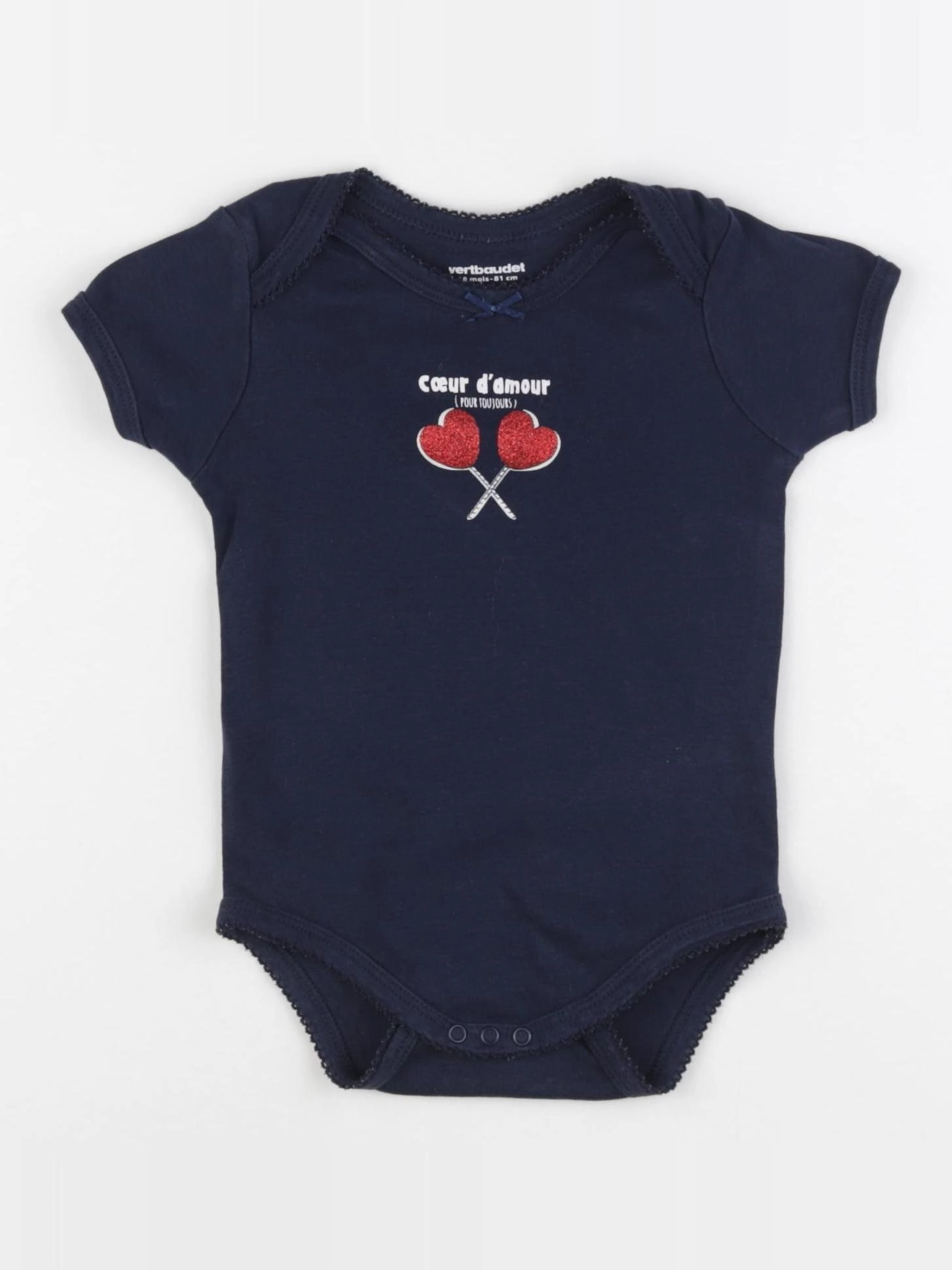 Vertbaudet - body bleu - 18 mois