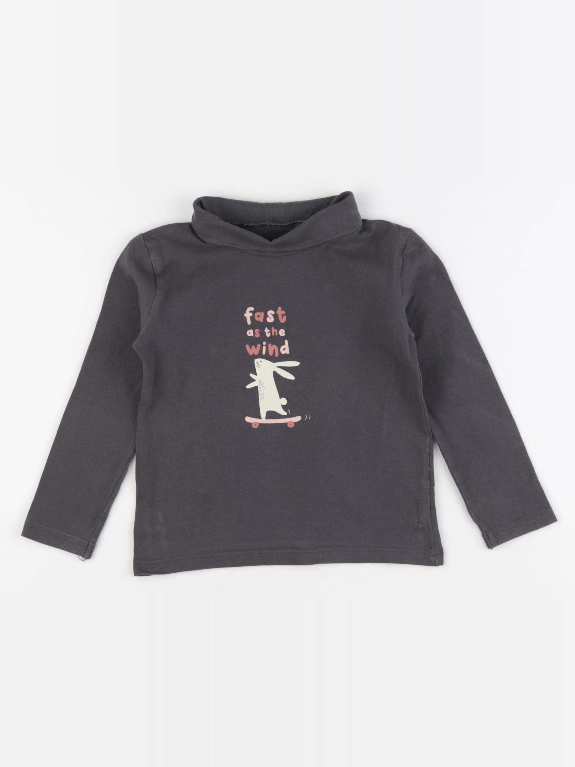 Vertbaudet - sous-pull gris - 3 ans