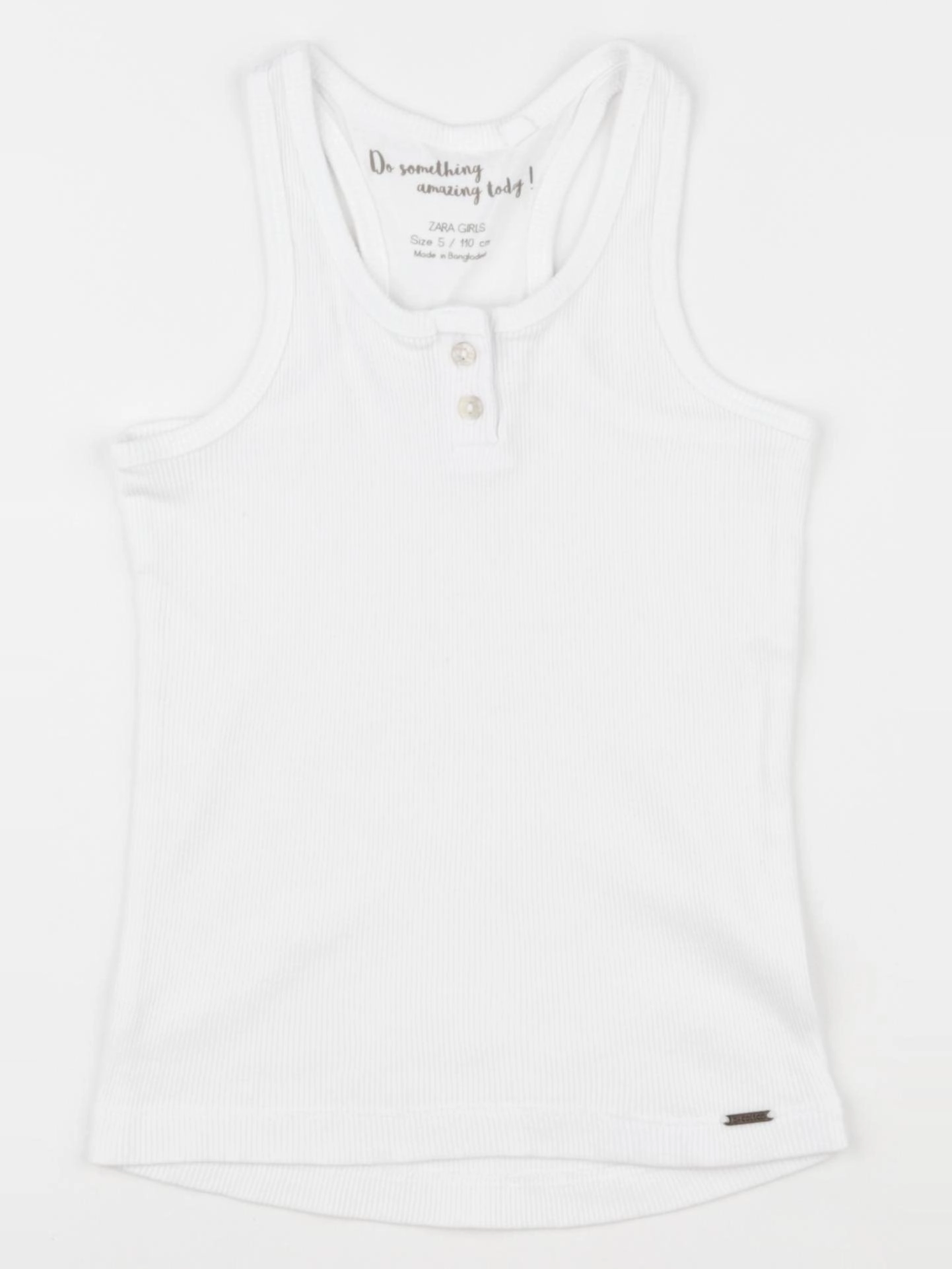Zara - débardeur blanc - 5 ans