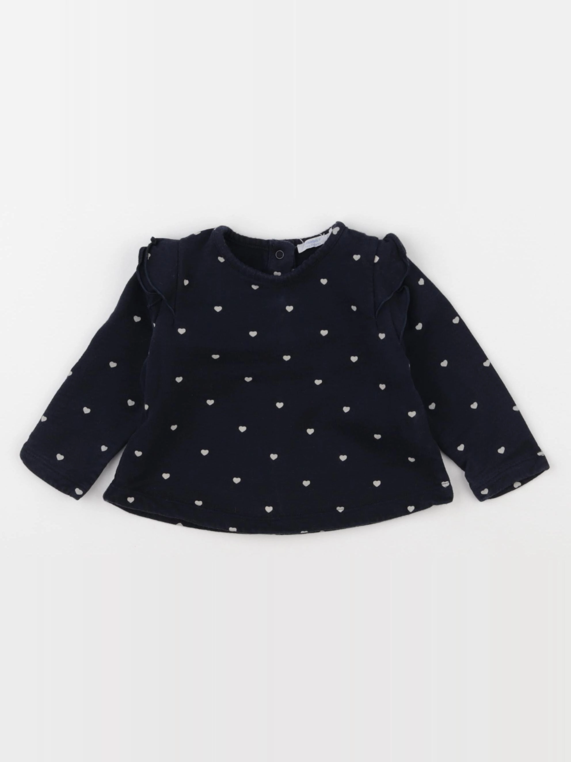 Boutchou - sweat bleu - 9 mois