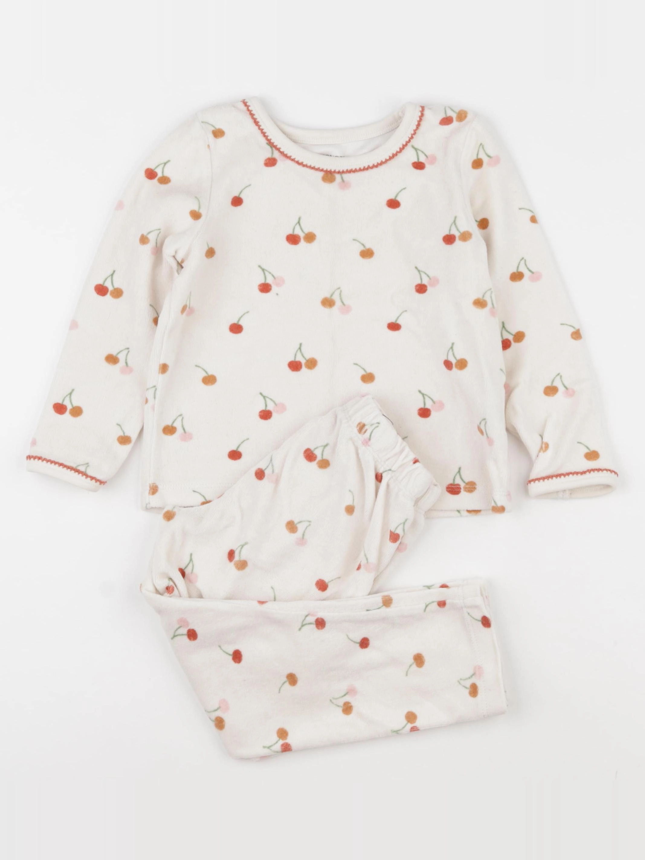 Monoprix - pyjama velours multicolore - 3 ans
